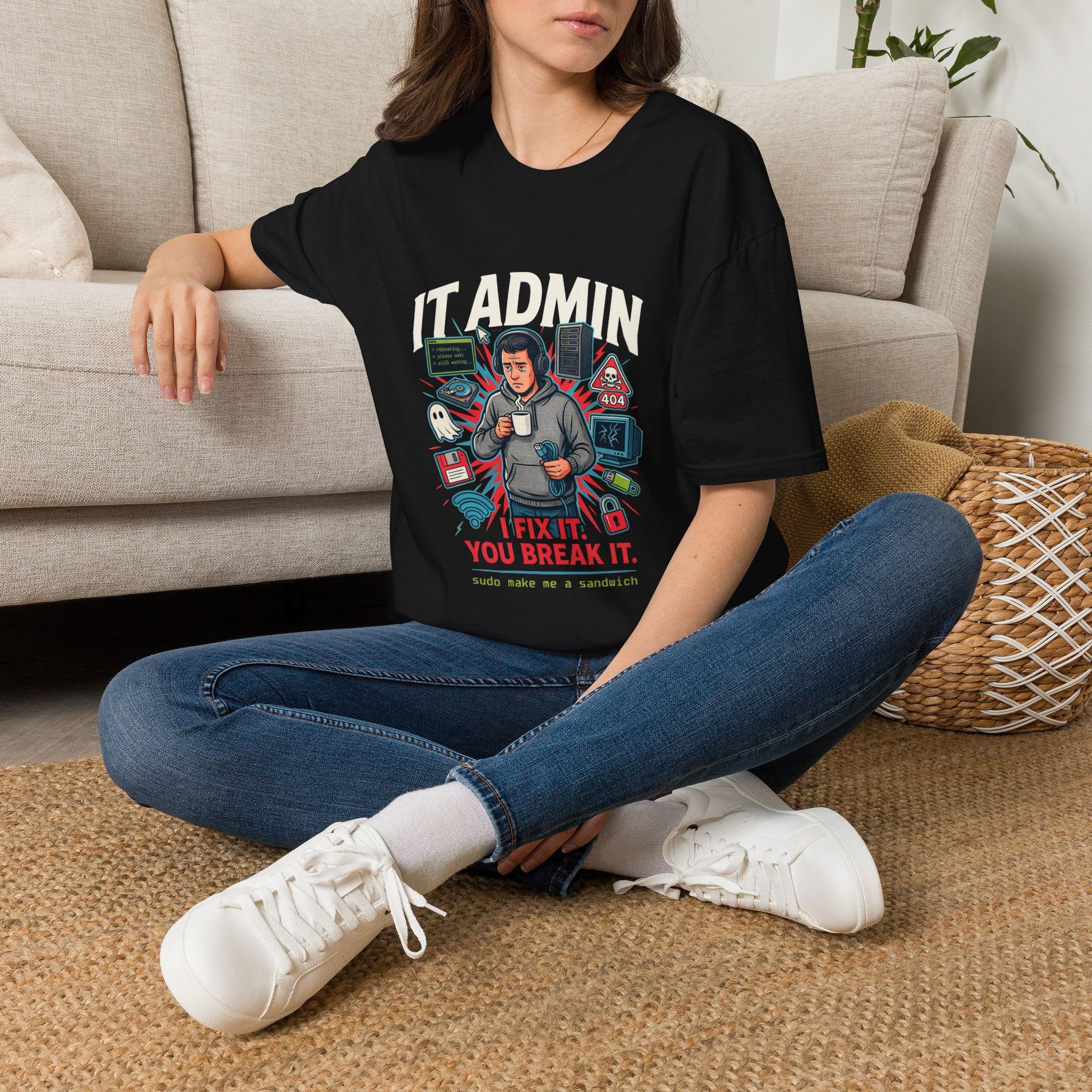 IT Admin T-Shirt – I Fix It If You Break It Graphic Tee for Tech Professionals | Noorve | T-Shirt
