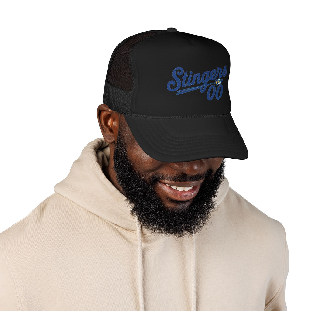 Stingers 00 Foam Trucker Hat — Retro Sports Mesh Cap