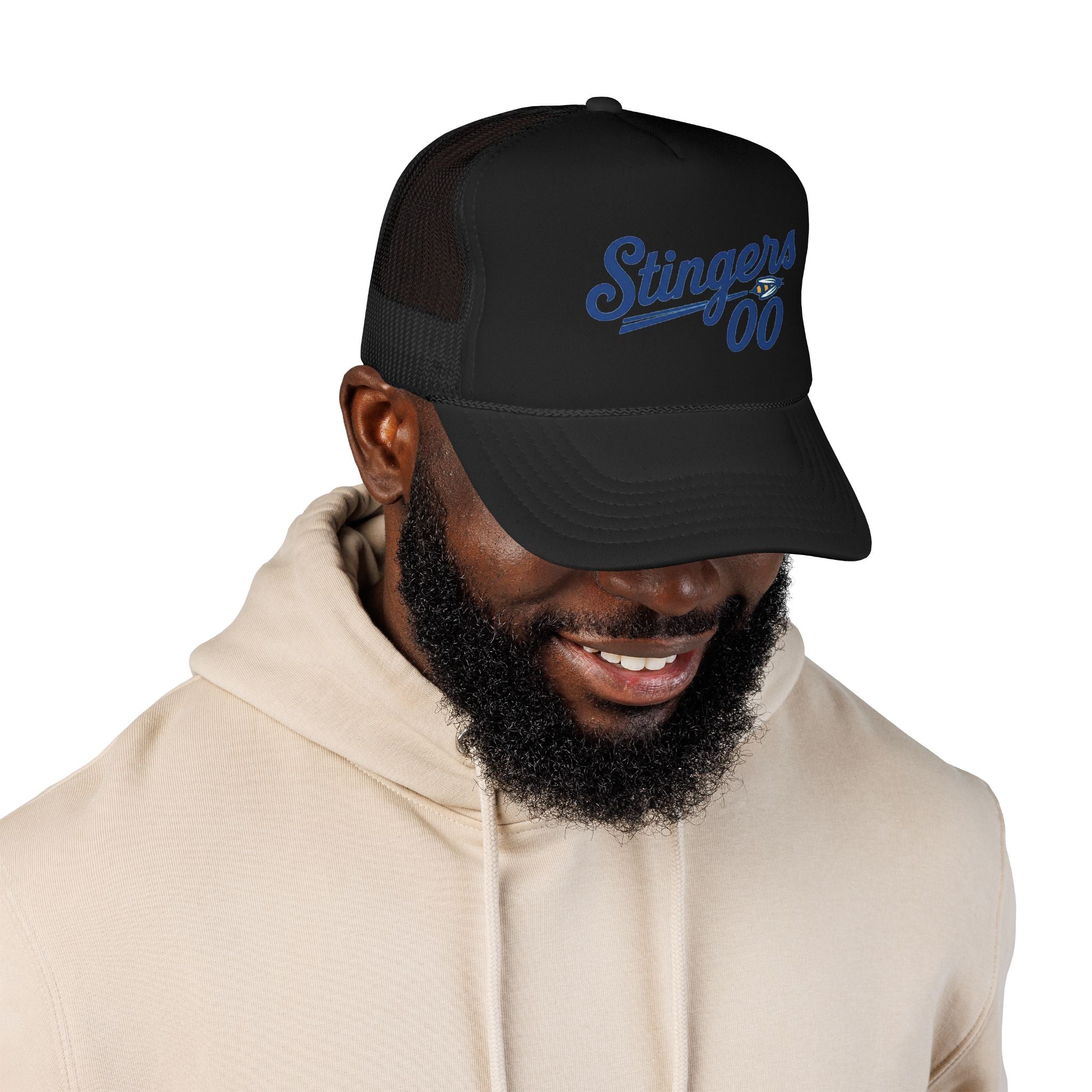 Stingers 00 Foam Trucker Hat — Retro Sports Mesh Cap