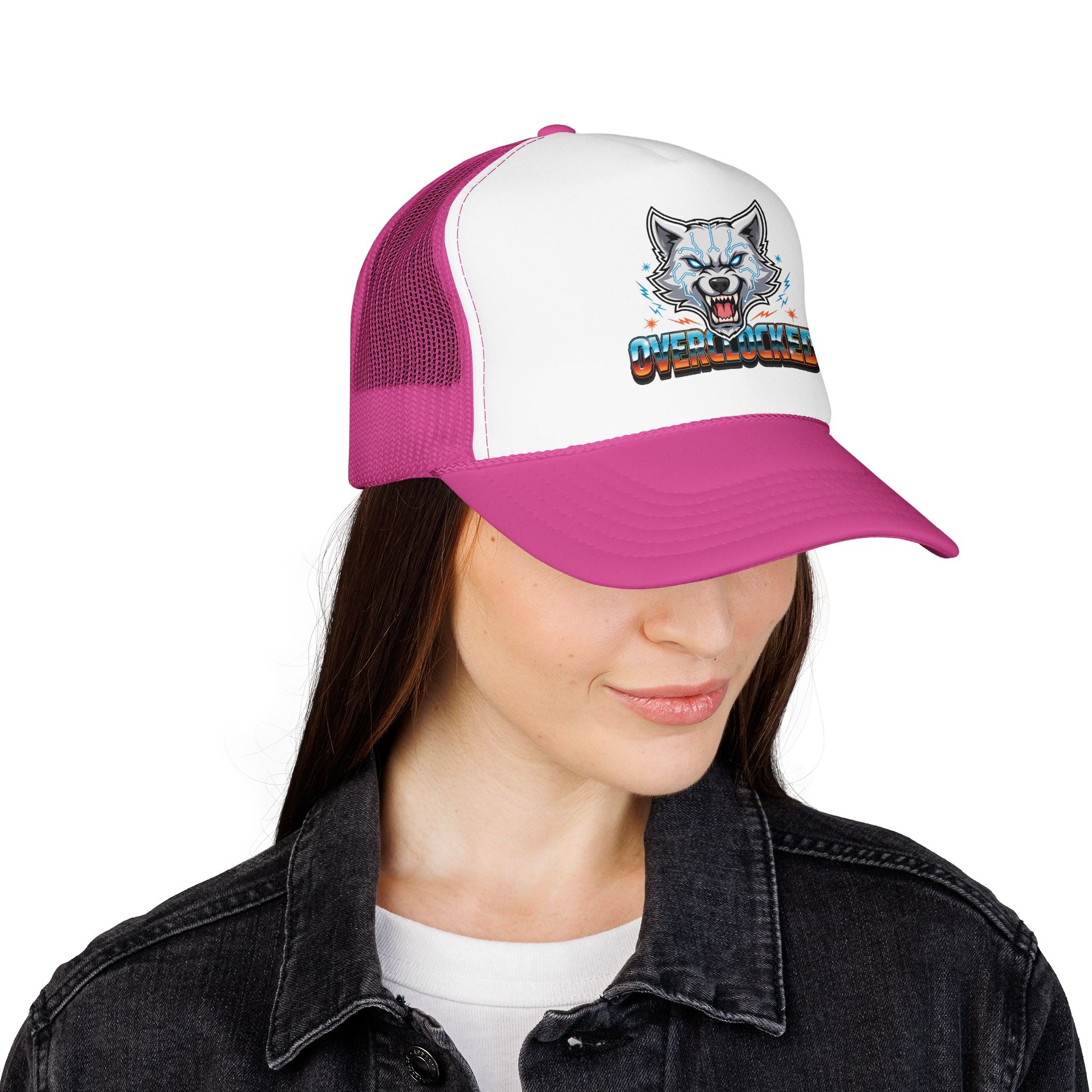Wolf Trucker Hat — Fierce Arctic Wolf Foam Trucker Cap