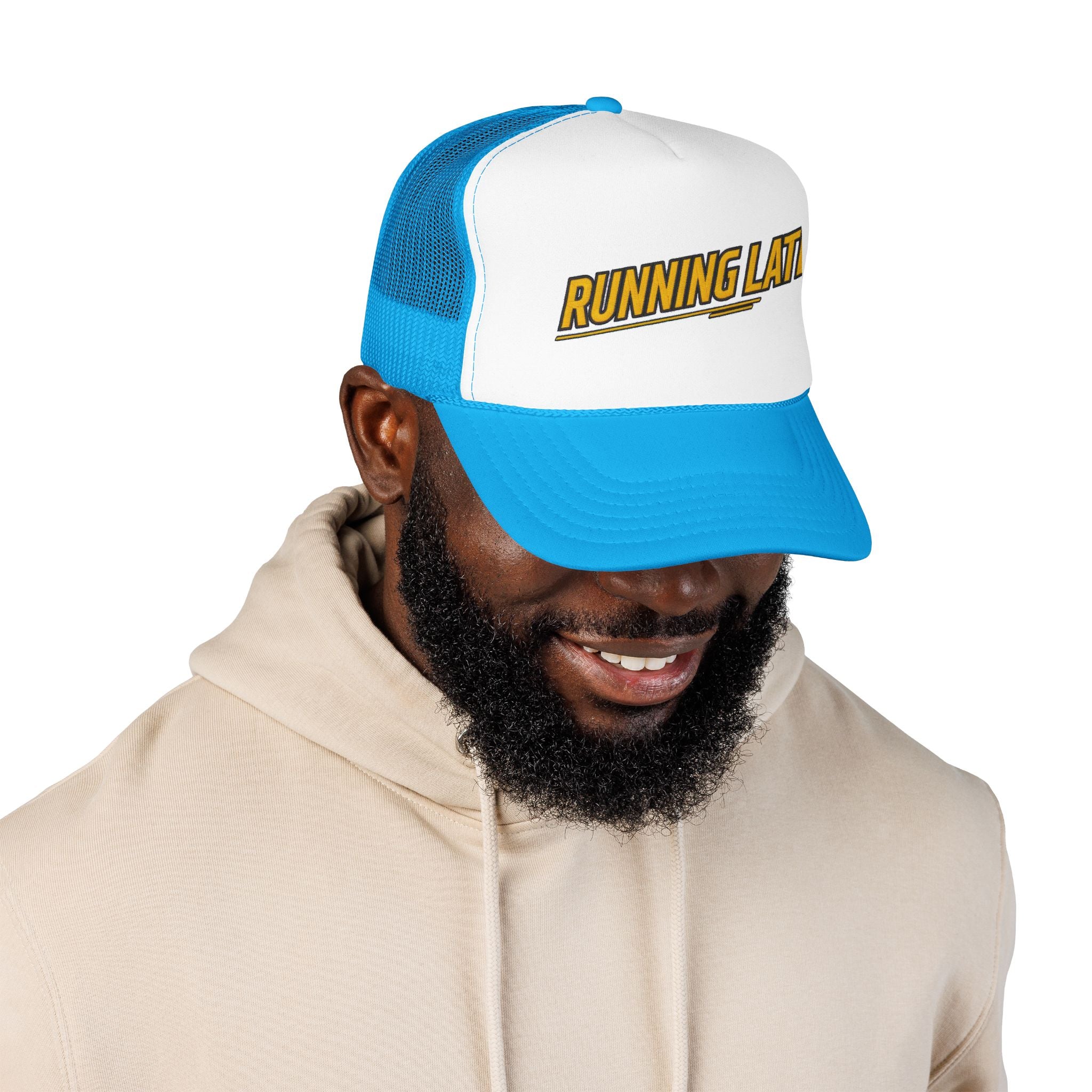 Running Late Trucker Hat — Vintage Mesh Edition