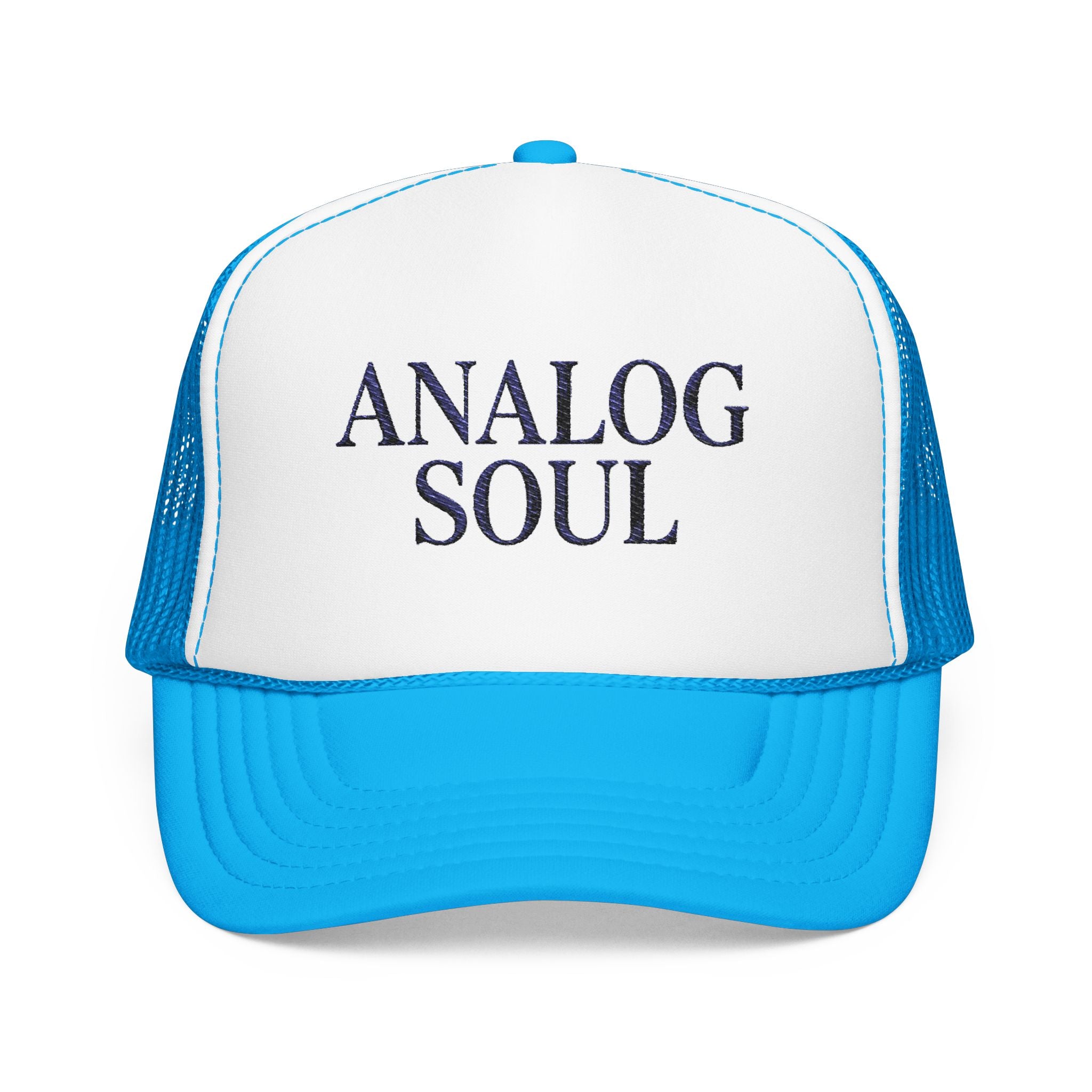 Analog Soul Trucker Hat — Retro Music-Inspired Foam Mesh Cap | Noorve | Hats