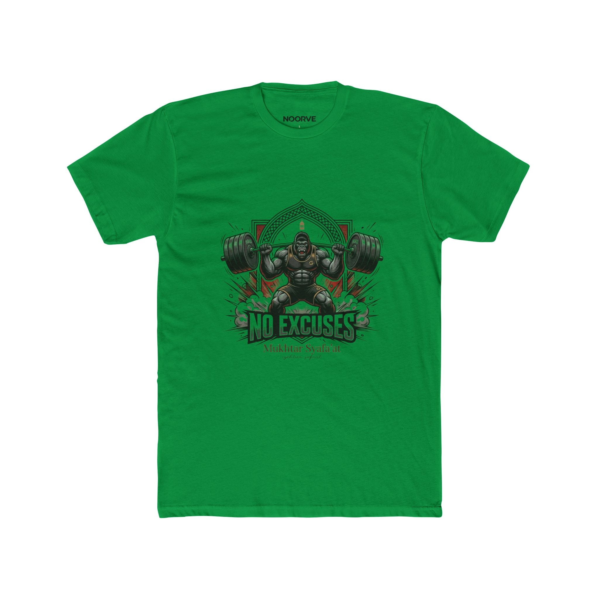 No Excuses Weightlifting Tee — Motivational Gym T-Shirt for Lifters | Noorve | T-Shirt