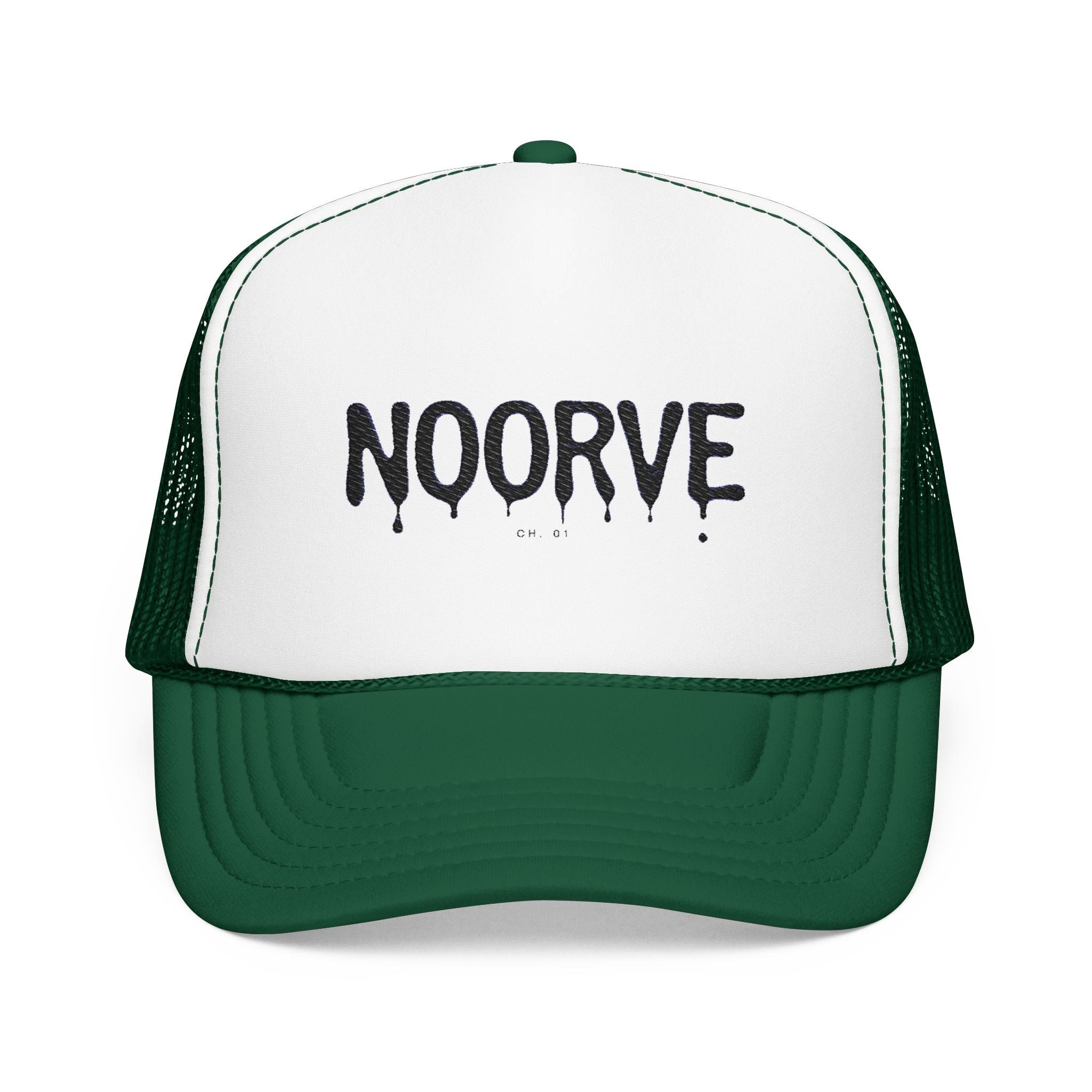 Drip Logo Trucker Hat — Noorvé Glimmer Foam Cap | Noorve | Hats