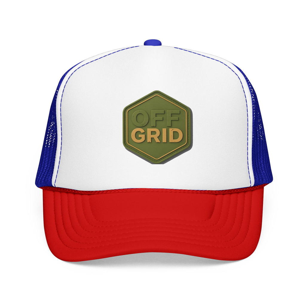 Off Grid Patch Trucker Hat — Military Green Adventure Cap | Noorve | Hats