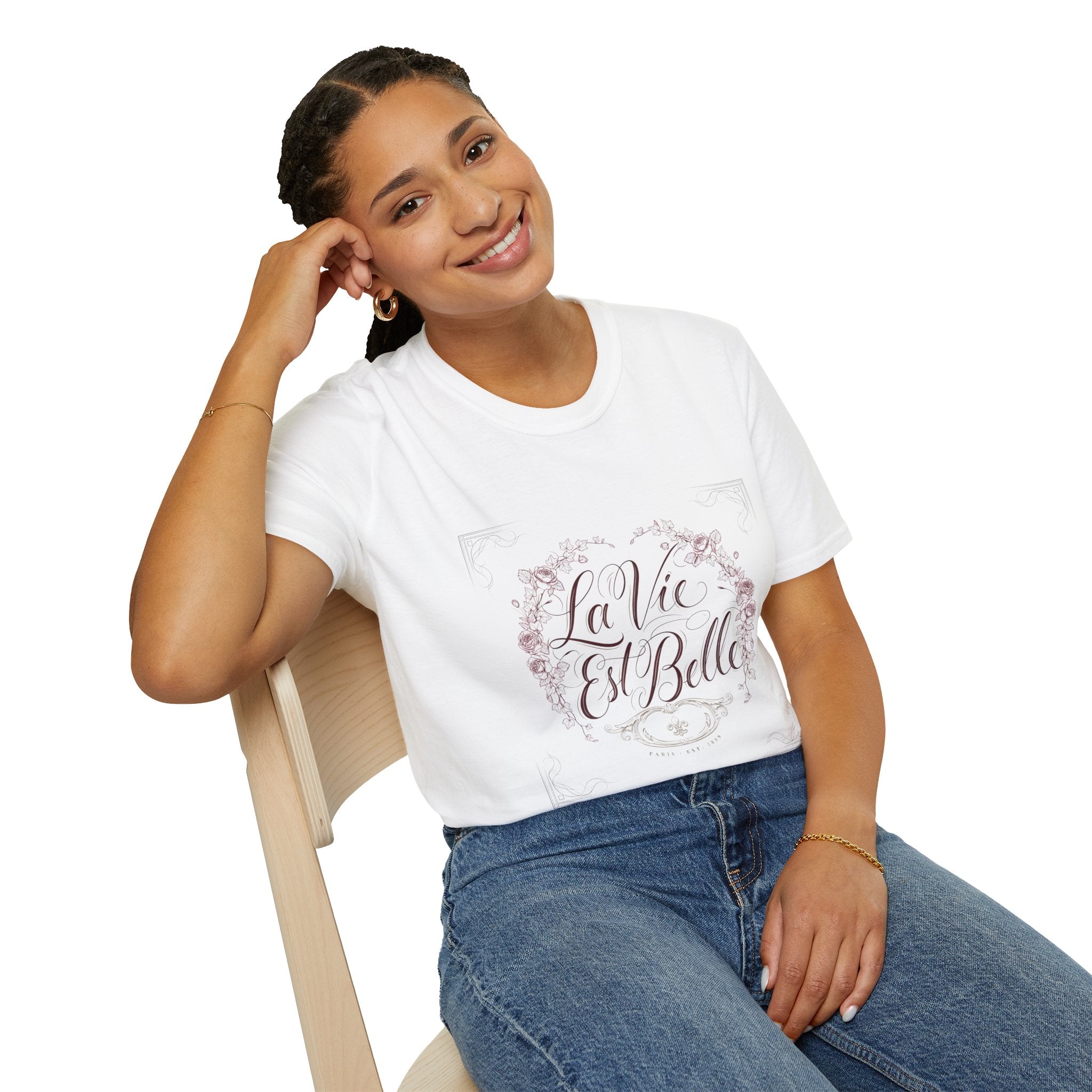 La Vie Est Belle Floral T-Shirt