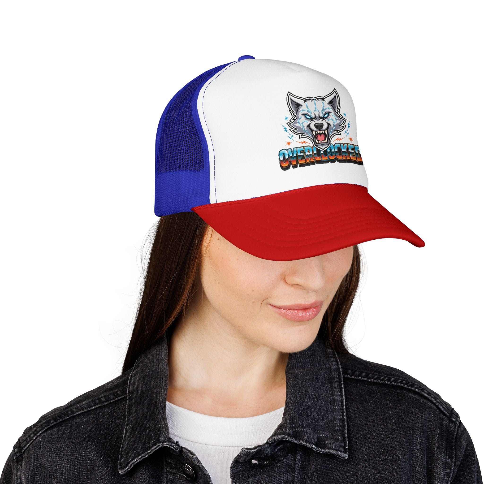 Wolf Trucker Hat — Fierce Arctic Wolf Foam Trucker Cap