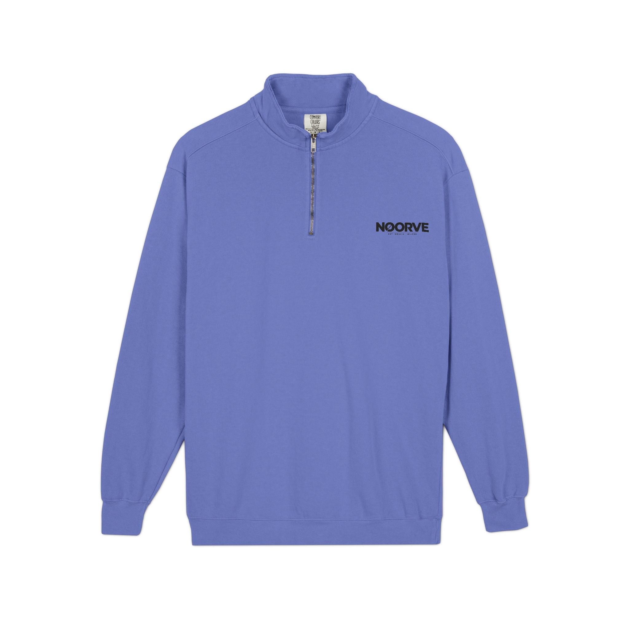 Quarter-Zip Sweatshirt — Midnight Snack Crew Raccoon Graphic | Noorve | Sweatshirt