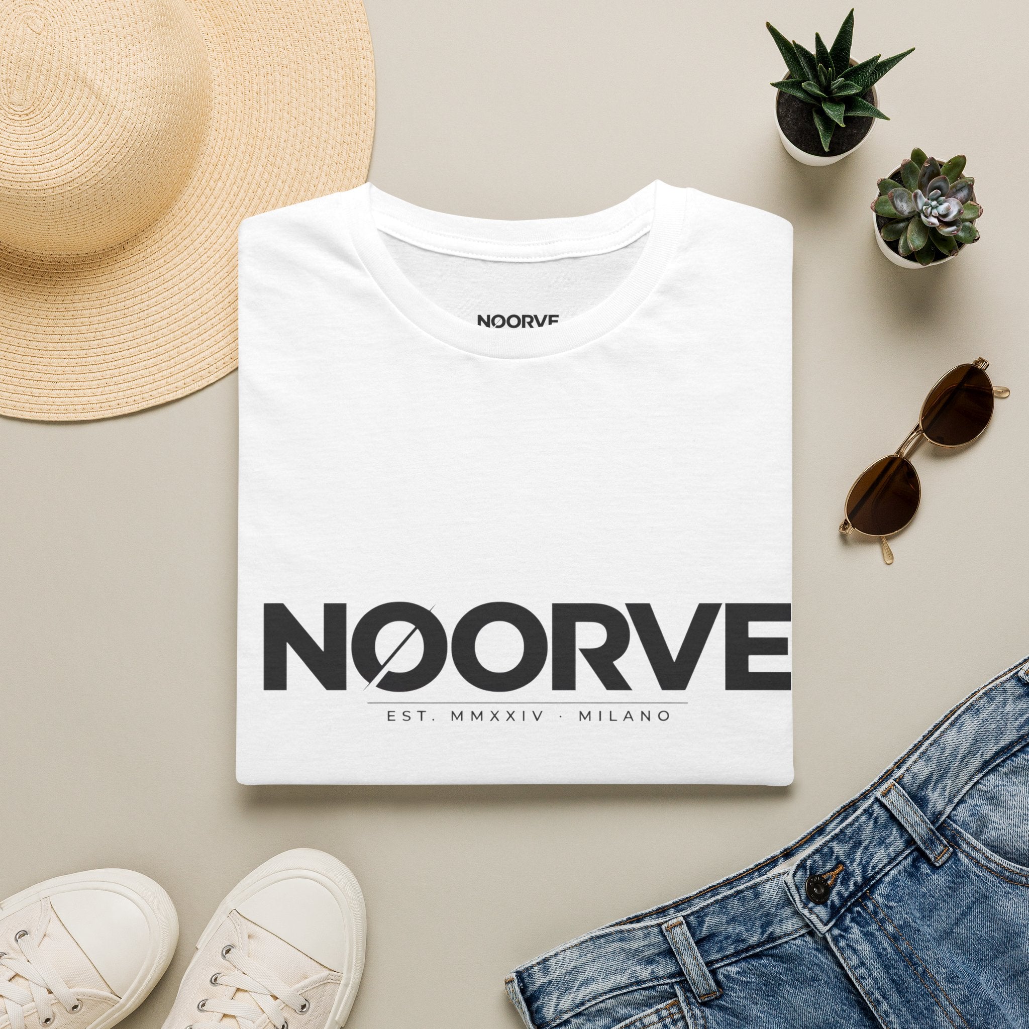 NOORVE Logo T-Shirt — Minimalist Milano Graphic Tee | Noorve | T-Shirt