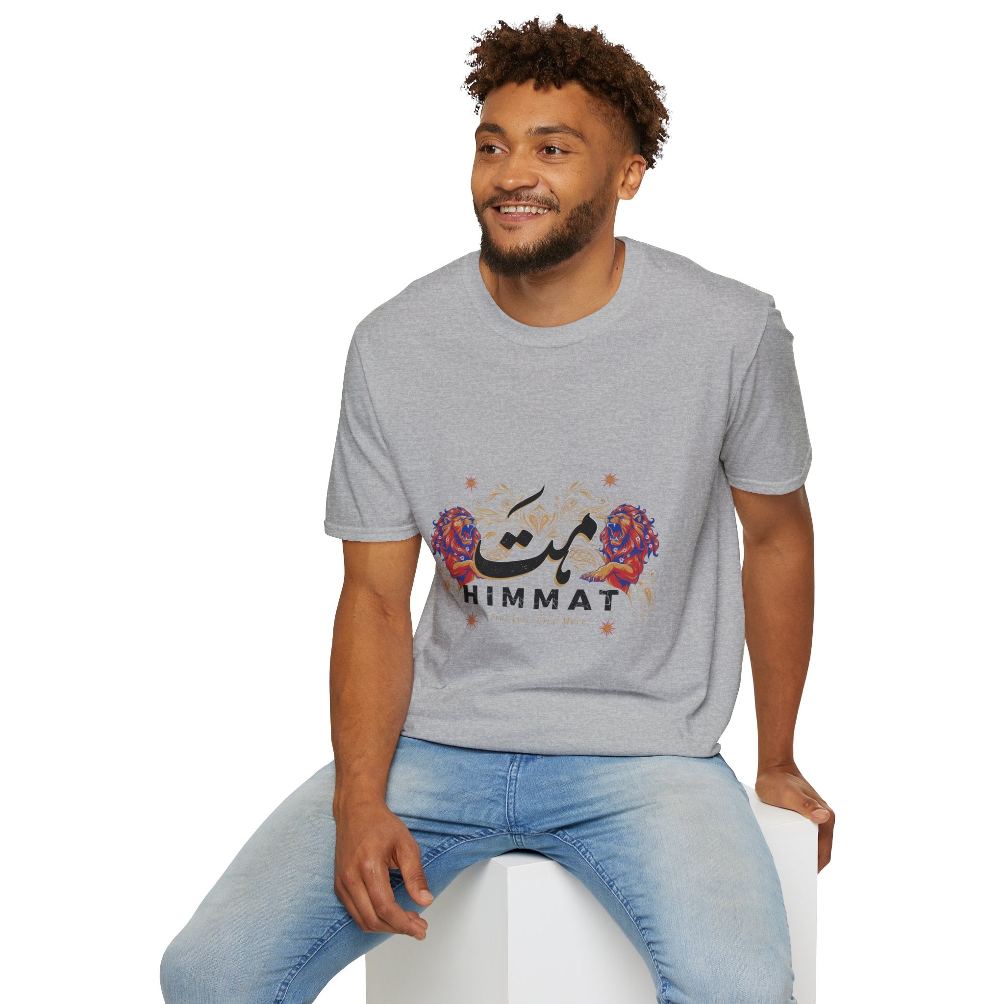 Himmat Floral Calligraphy T-Shirt — Inspirational Urdu Design