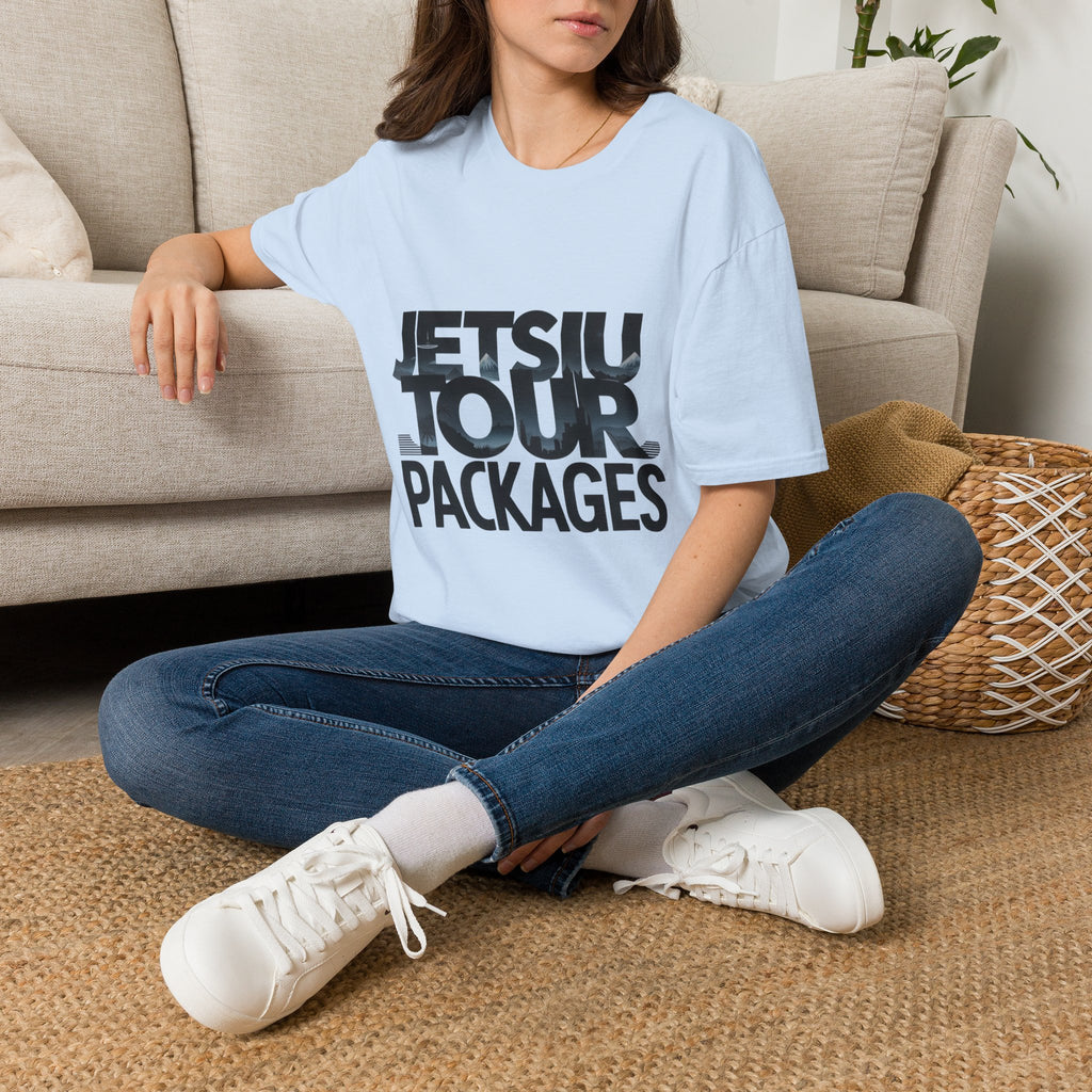 Jetsiu Tour Packages T-Shirt — Bold Travel Graphic Tee