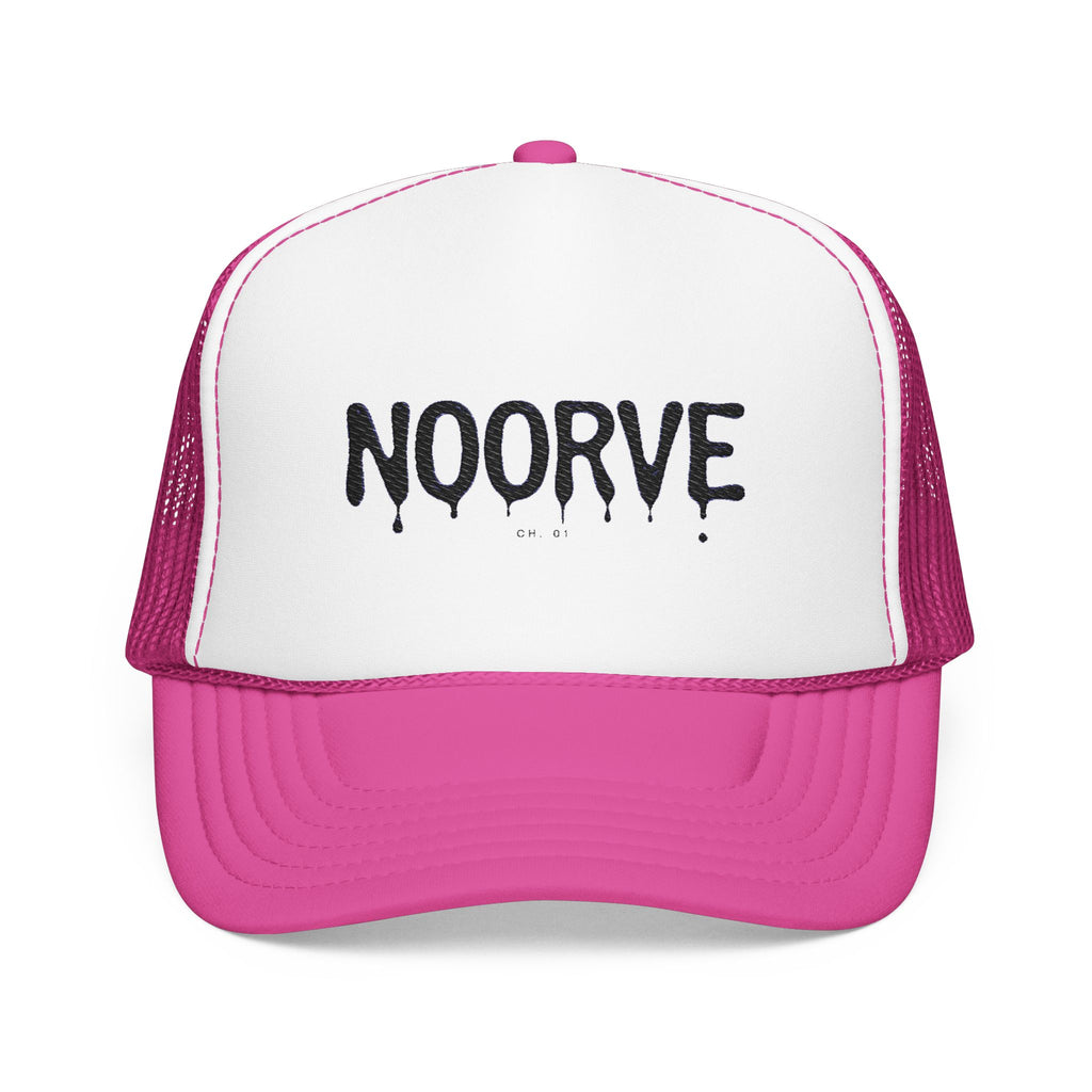 Drip Logo Trucker Hat — Noorvé Glimmer Foam Cap | Noorve | Hats