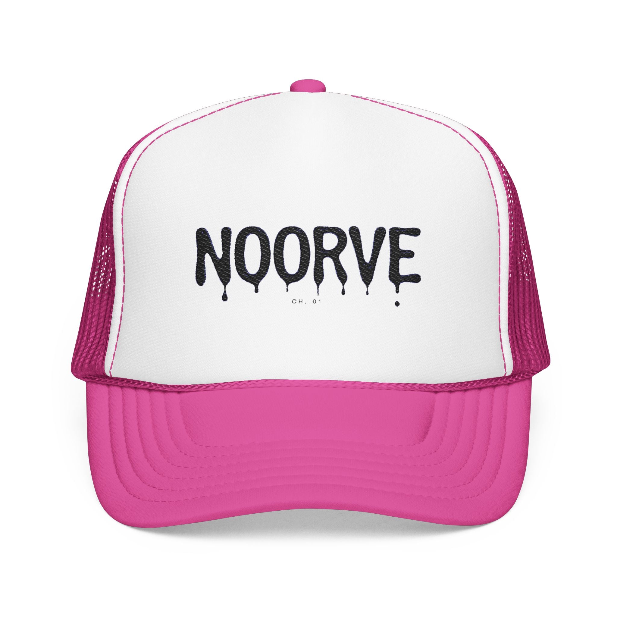 Drip Logo Trucker Hat — Noorvé Glimmer Foam Cap | Noorve | Hats