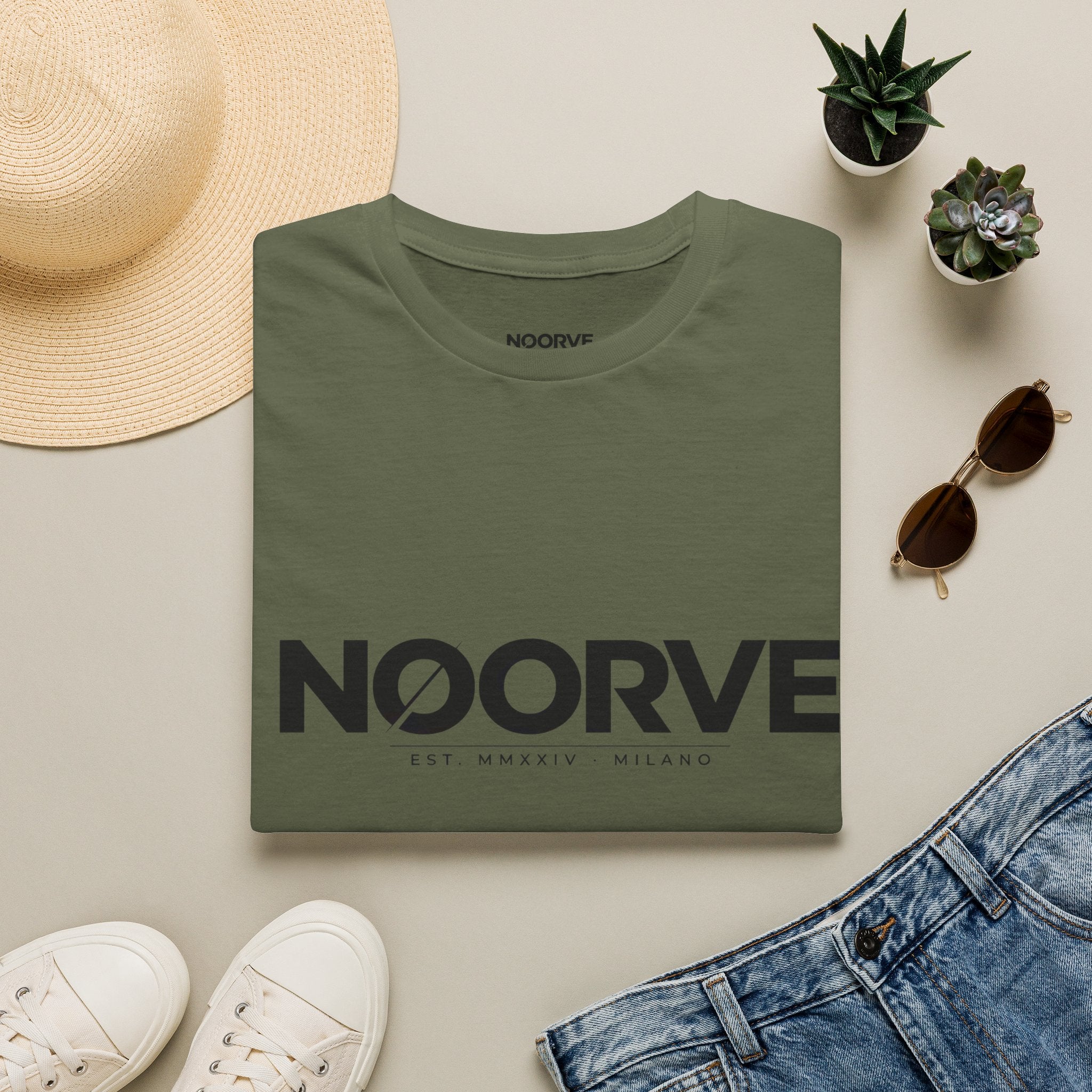 NOORVE Logo T-Shirt — Minimalist Milano Graphic Tee | Noorve | T-Shirt