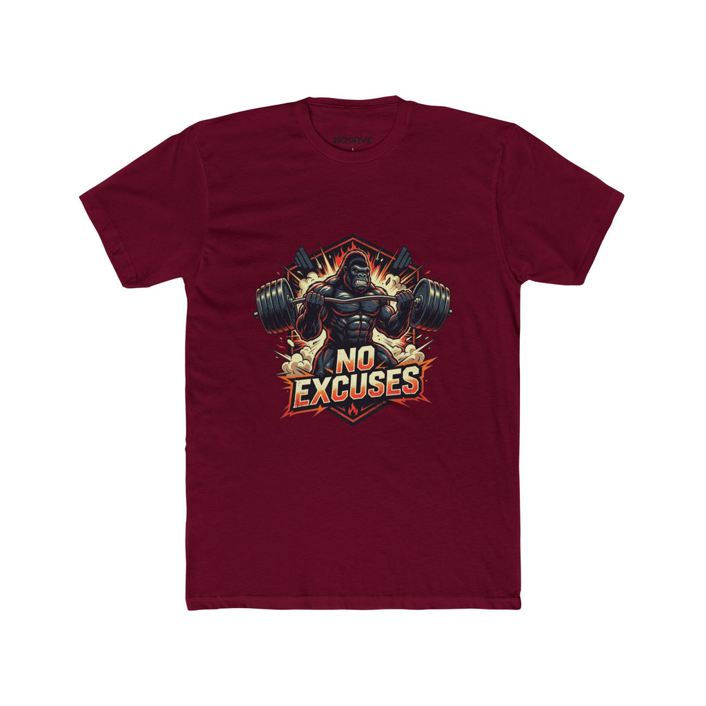No Excuses Gym T‑Shirt — Motivational Weightlifting Tee