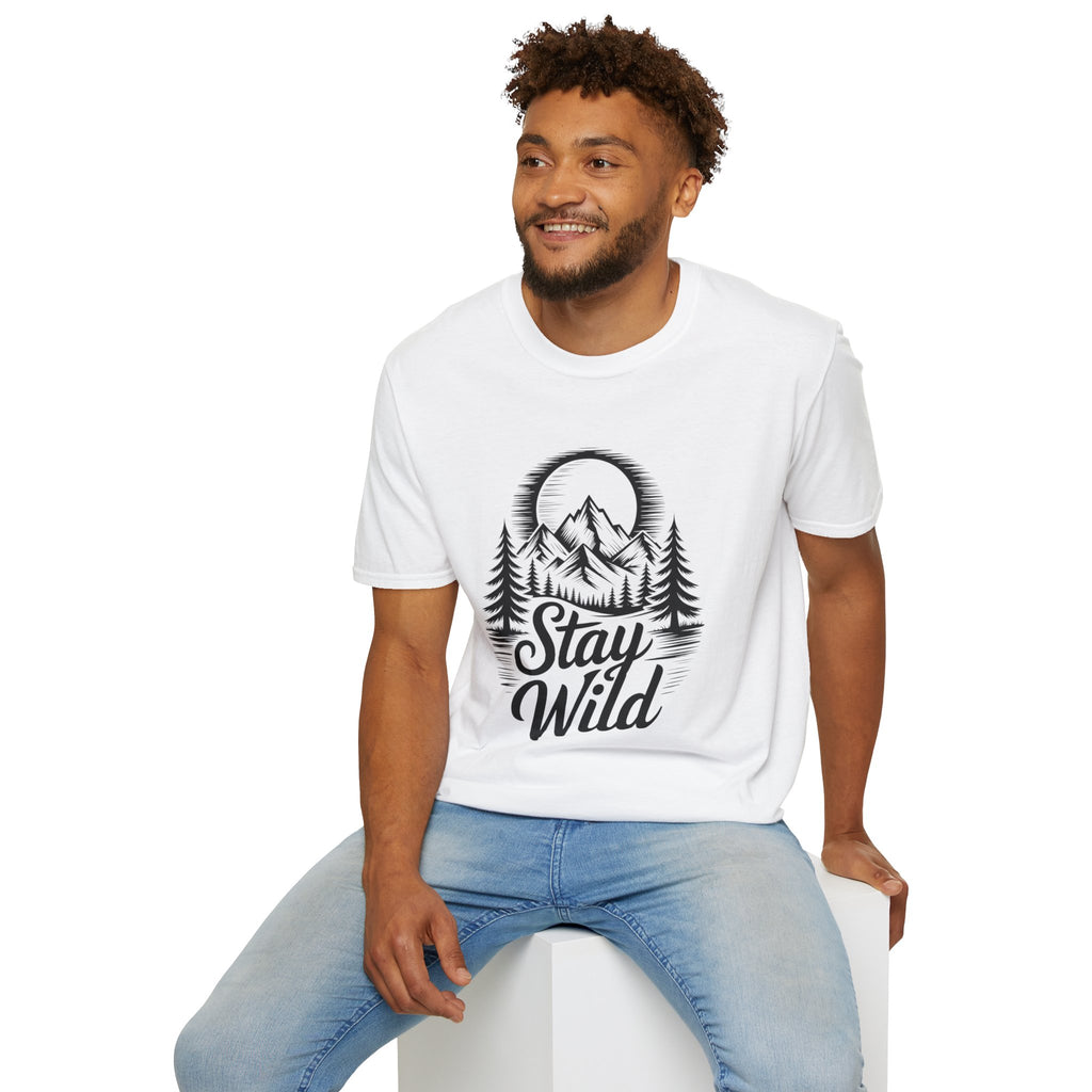 Stay Wild Mountain T-Shirt — Adventure Graphic Tee | Noorve | T-Shirt