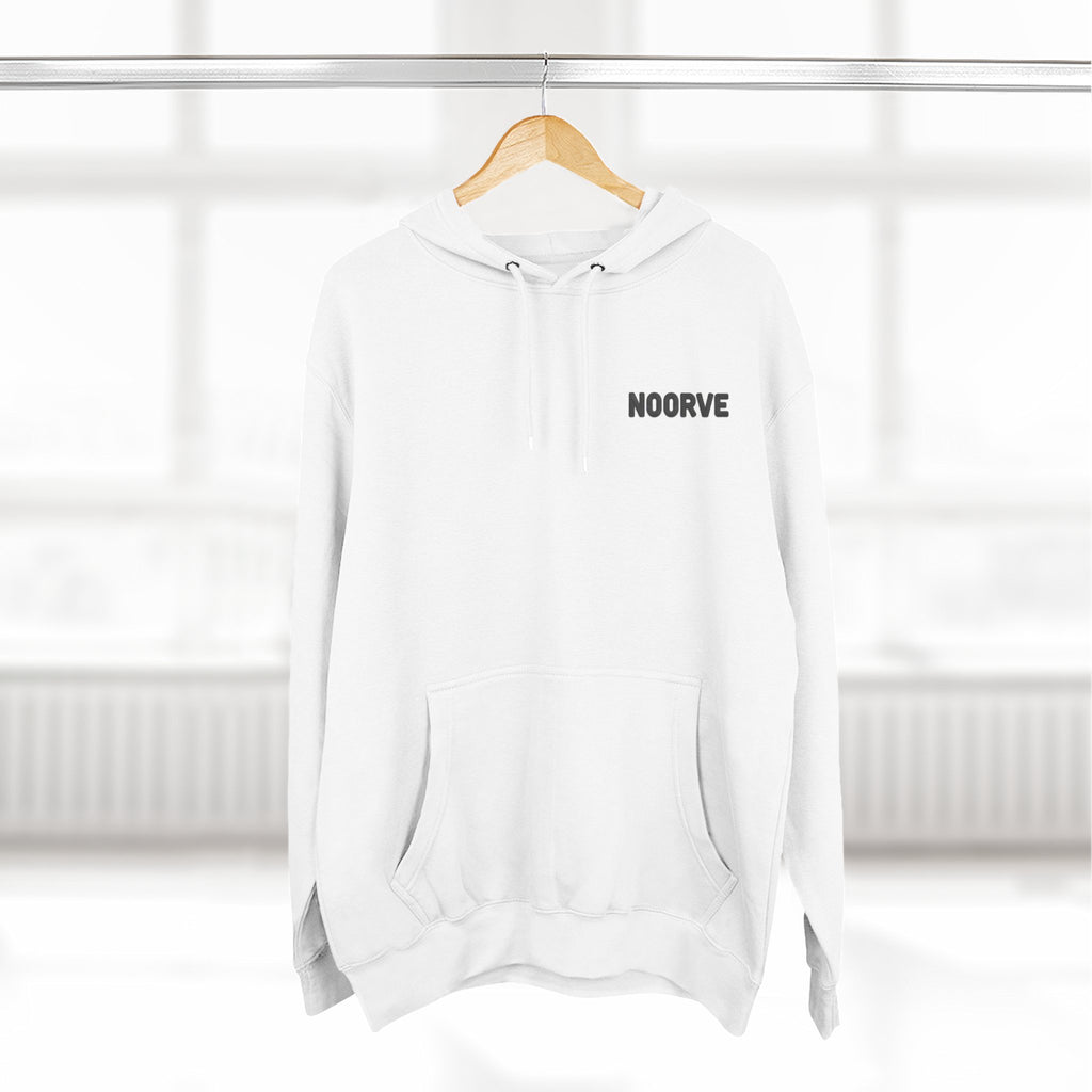 Bear Graphic Hoodie — Casual Streetwear Pullover with Yellow Bear Illustration