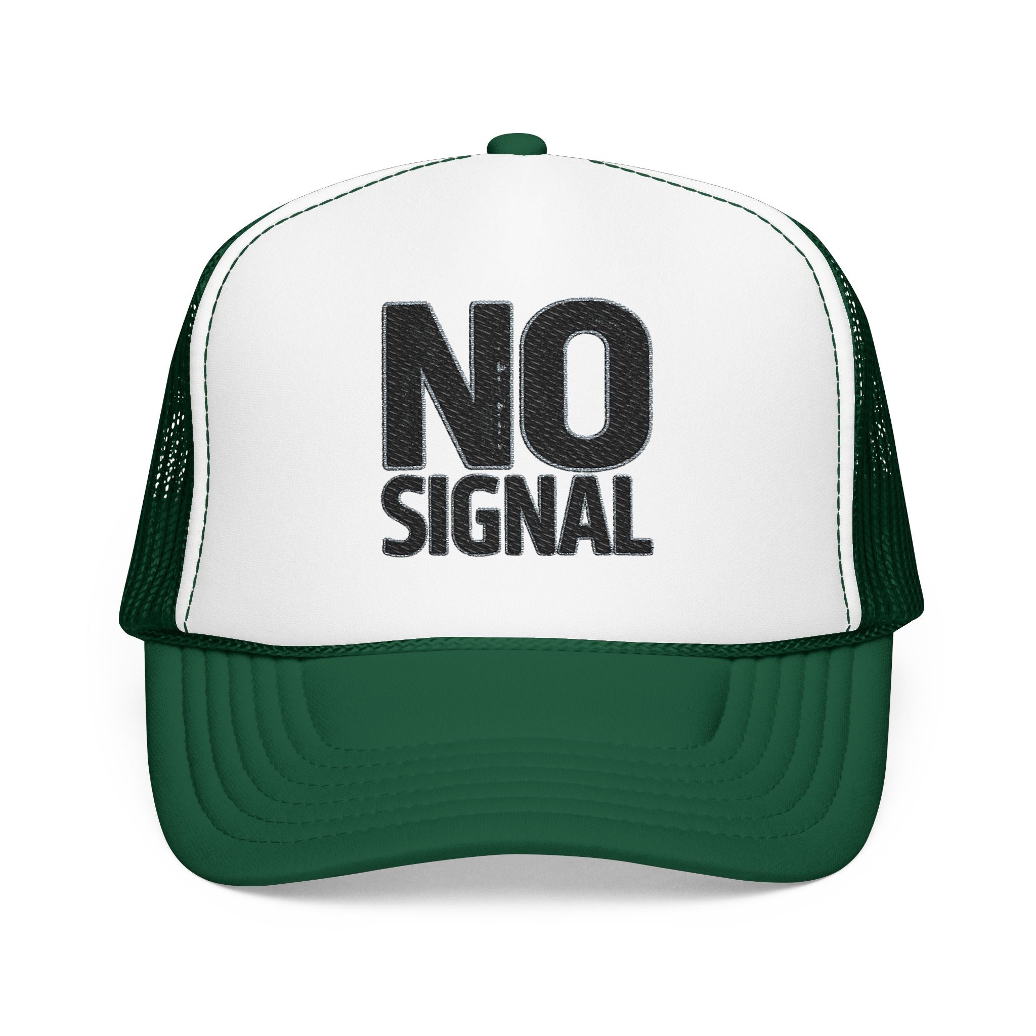 Trucker Hat — NO SIGNAL Distressed Foam Mesh Cap | Noorve | Hats