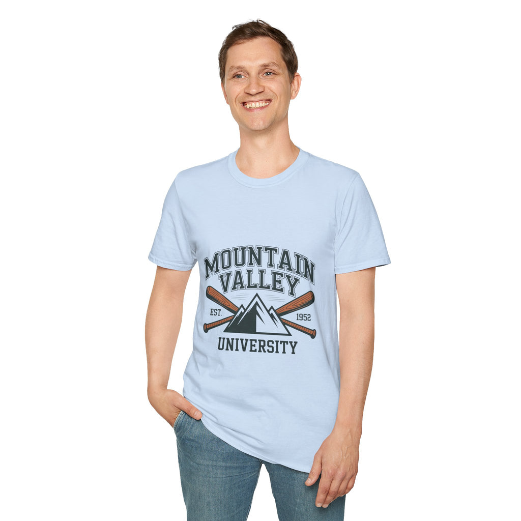 Mountain Valley University T‑Shirt — Vintage Collegiate Outdoor Tee