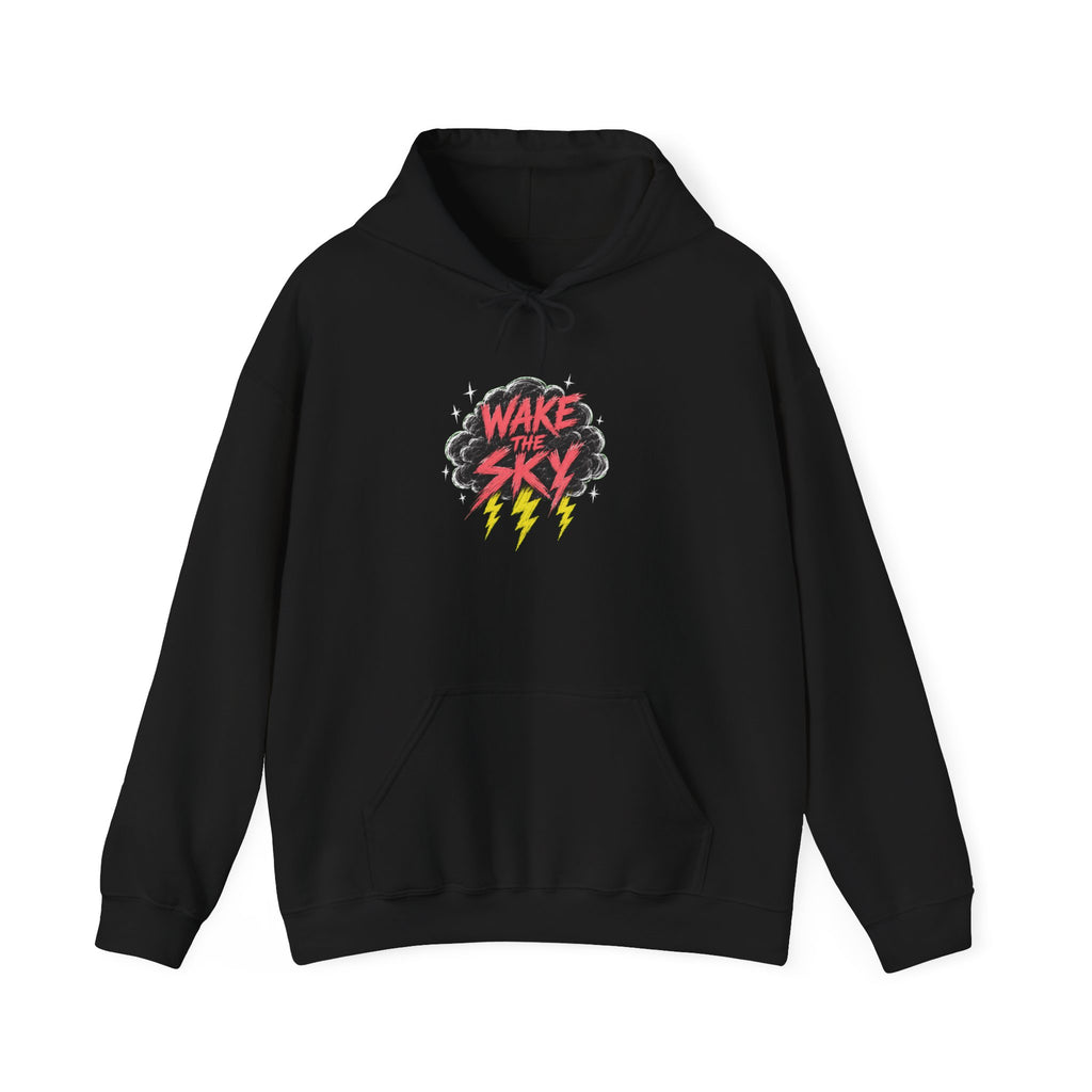 Midnight Snack Crew Hoodie — 'Wake the Sky' Raccoon Graphic Hooded Sweatshirt | Noorve | Hoodie