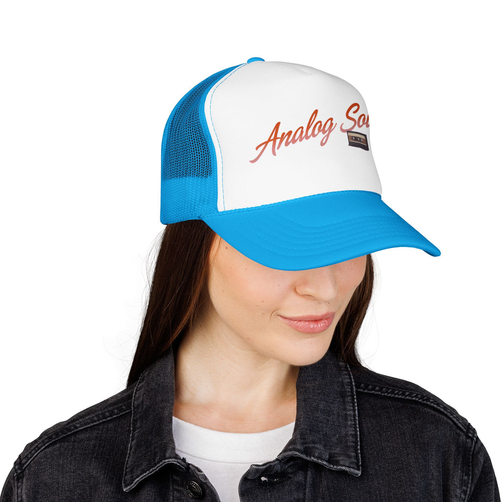 Trucker Hat — "Analog Soul" Retro Cassette Foam Cap