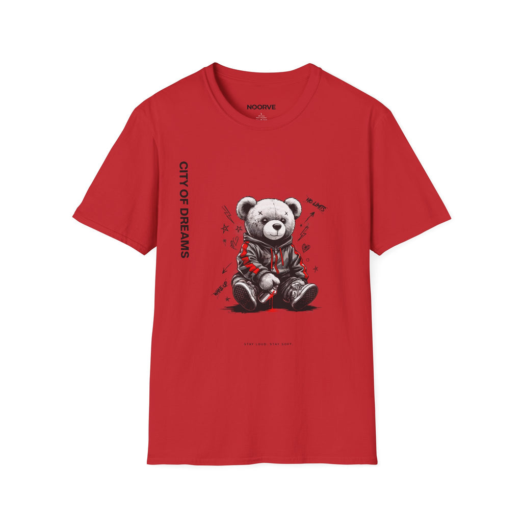 City of Dreams Teddy Bear T-Shirt — Cute Grunge Graphic Tee | Noorve | T-Shirt