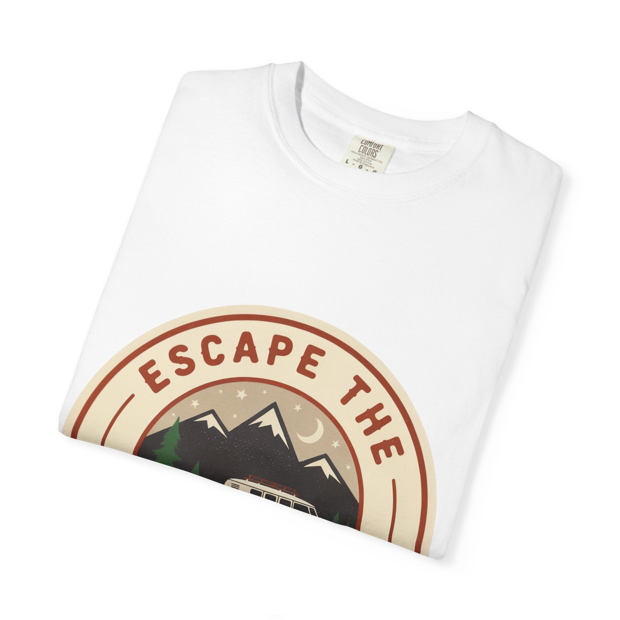 Escape the Ordinary T-Shirt — Vintage Camper Adventure Graphic Tee