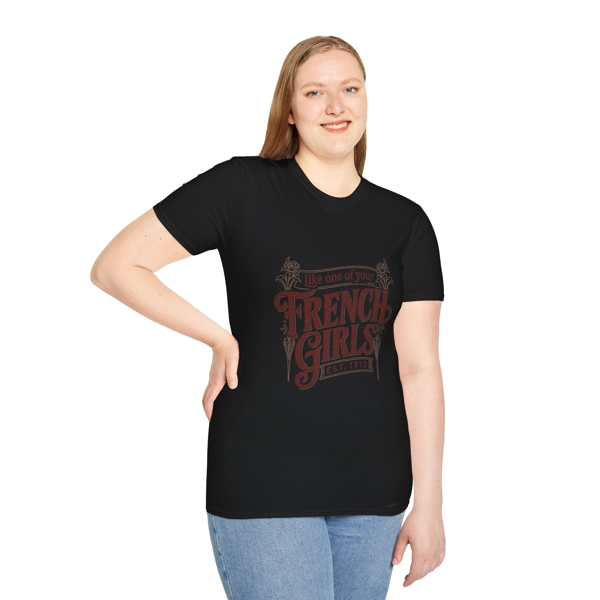 French Girls T-Shirt — "Like One of Your French Girls" Vintage Script Tee