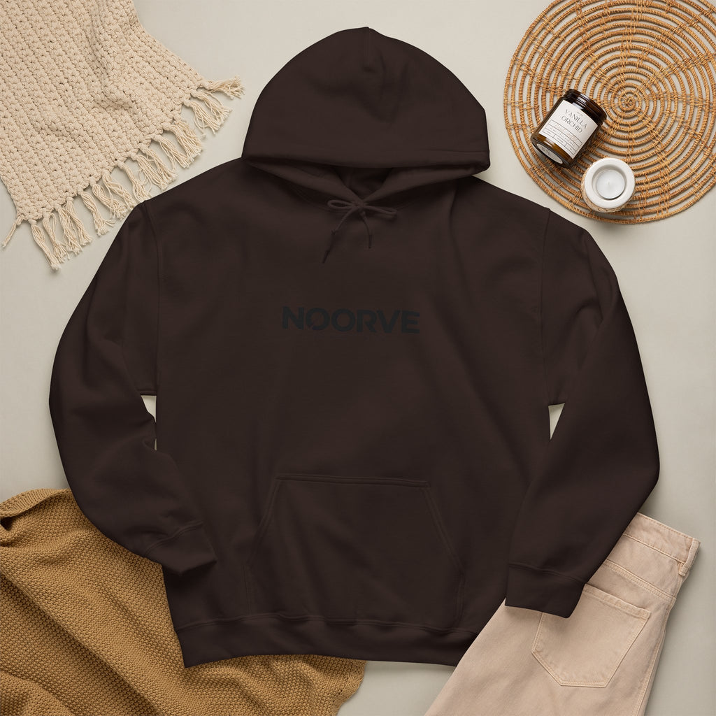 Noorve 'ISHQ' Script Hoodie — Floral Arabic Love Graphic Pullover