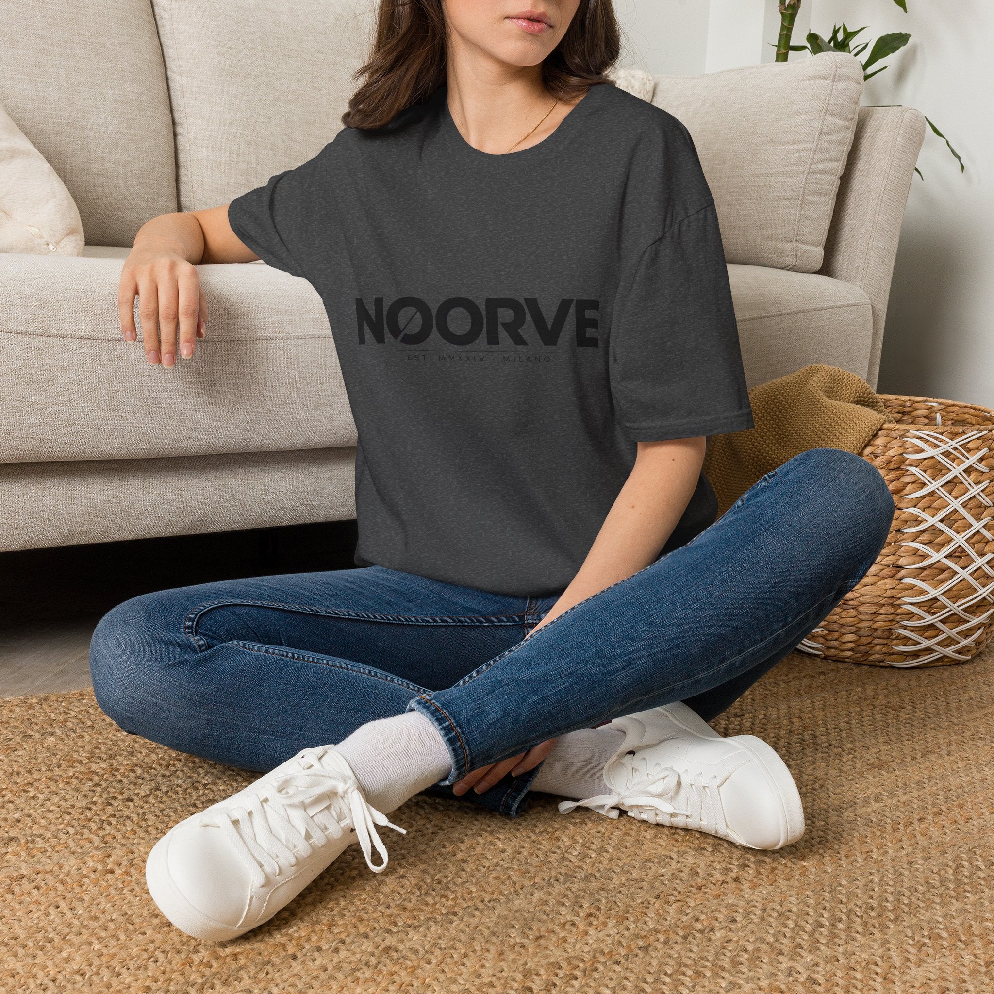 NOORVE Logo T-Shirt — Minimalist Milano Graphic Tee