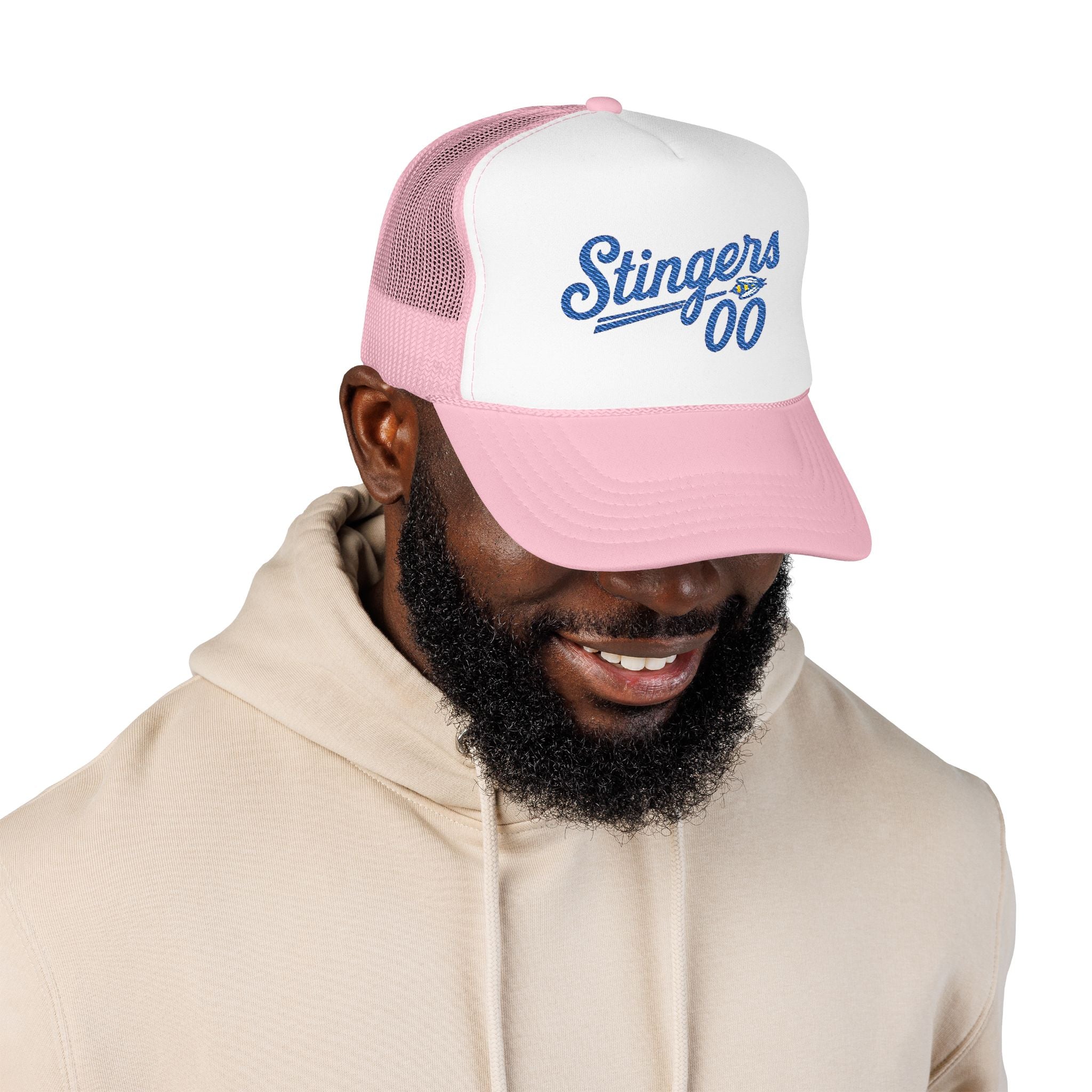 Stingers '00 Trucker Hat — Vintage Script Foam Mesh Cap