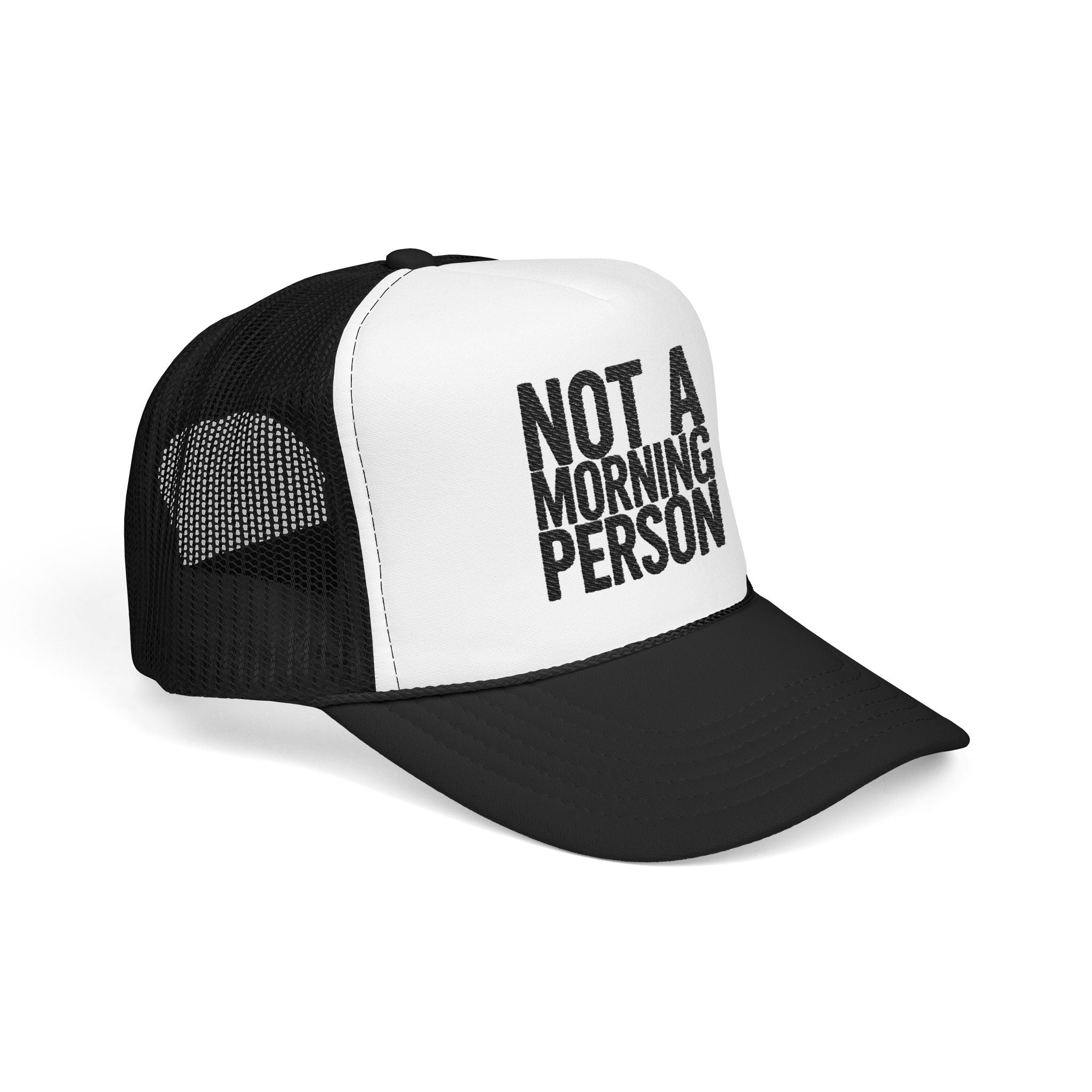Trucker Hat — NOLA Music Person Glitter Text Foam Mesh Cap