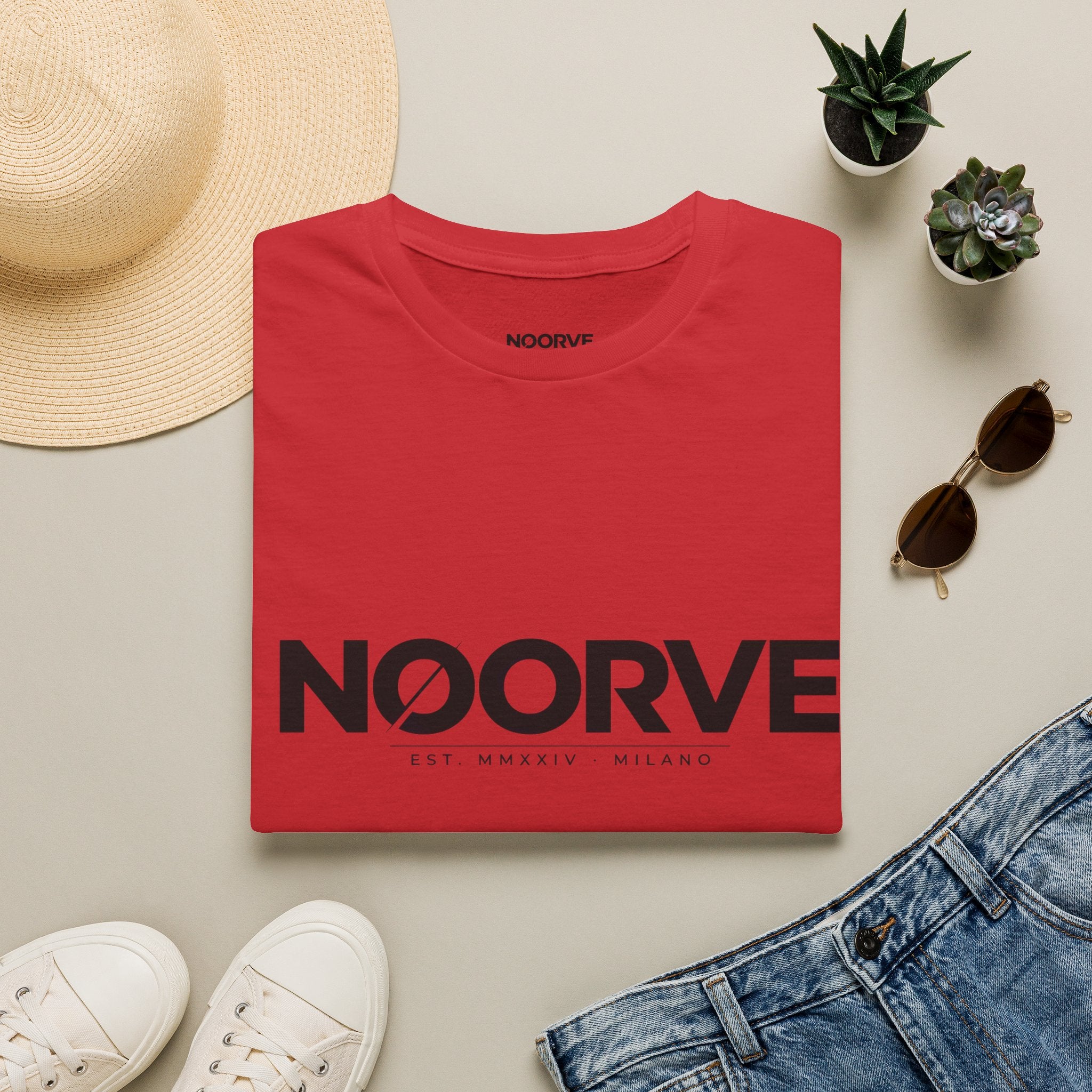 NOORVE Logo T-Shirt — Minimalist Milano Graphic Tee