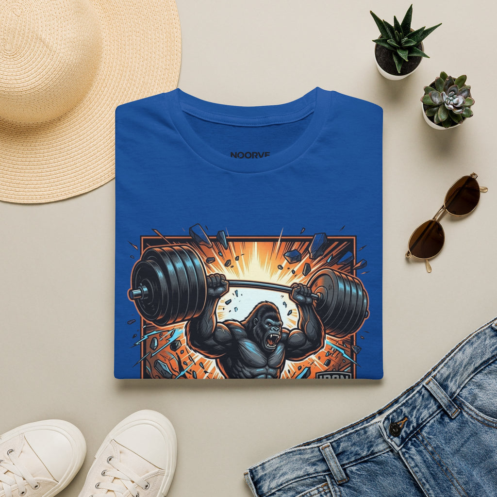 Motivational Weightlifting T-Shirt — 'No Excuses' Gorilla Gym Tee | Noorve | T-Shirt