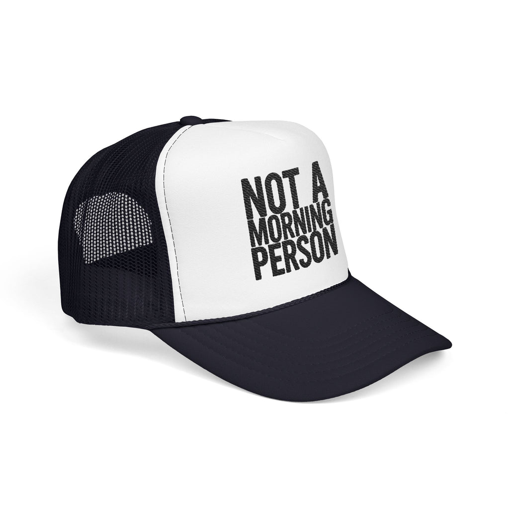 Trucker Hat — NOLA Music Person Glitter Text Foam Mesh Cap