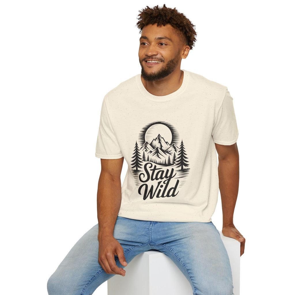 Stay Wild Mountain T-Shirt — Adventure Graphic Tee | Noorve | T-Shirt