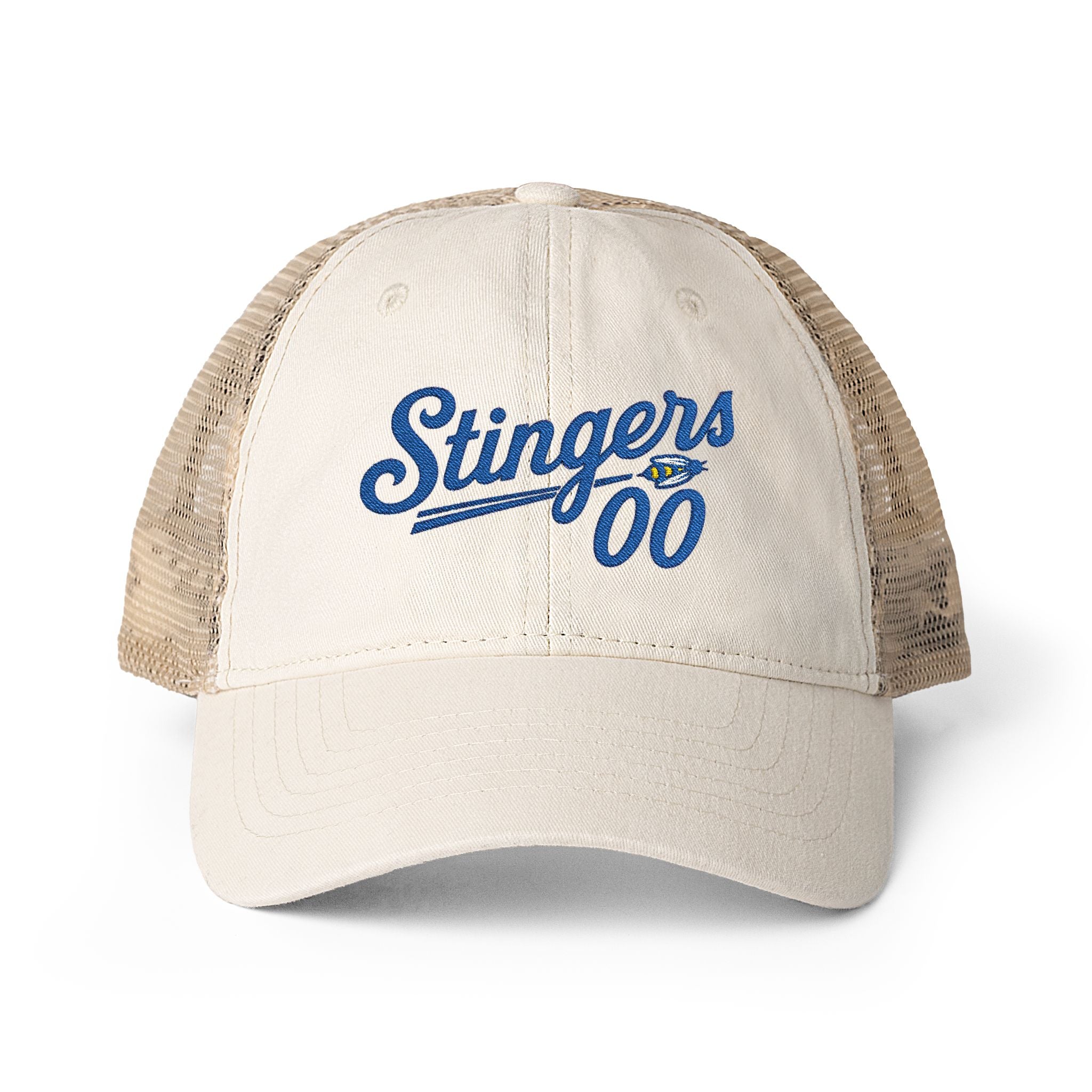 Black Leopard Print Washed Mesh-Back Cap