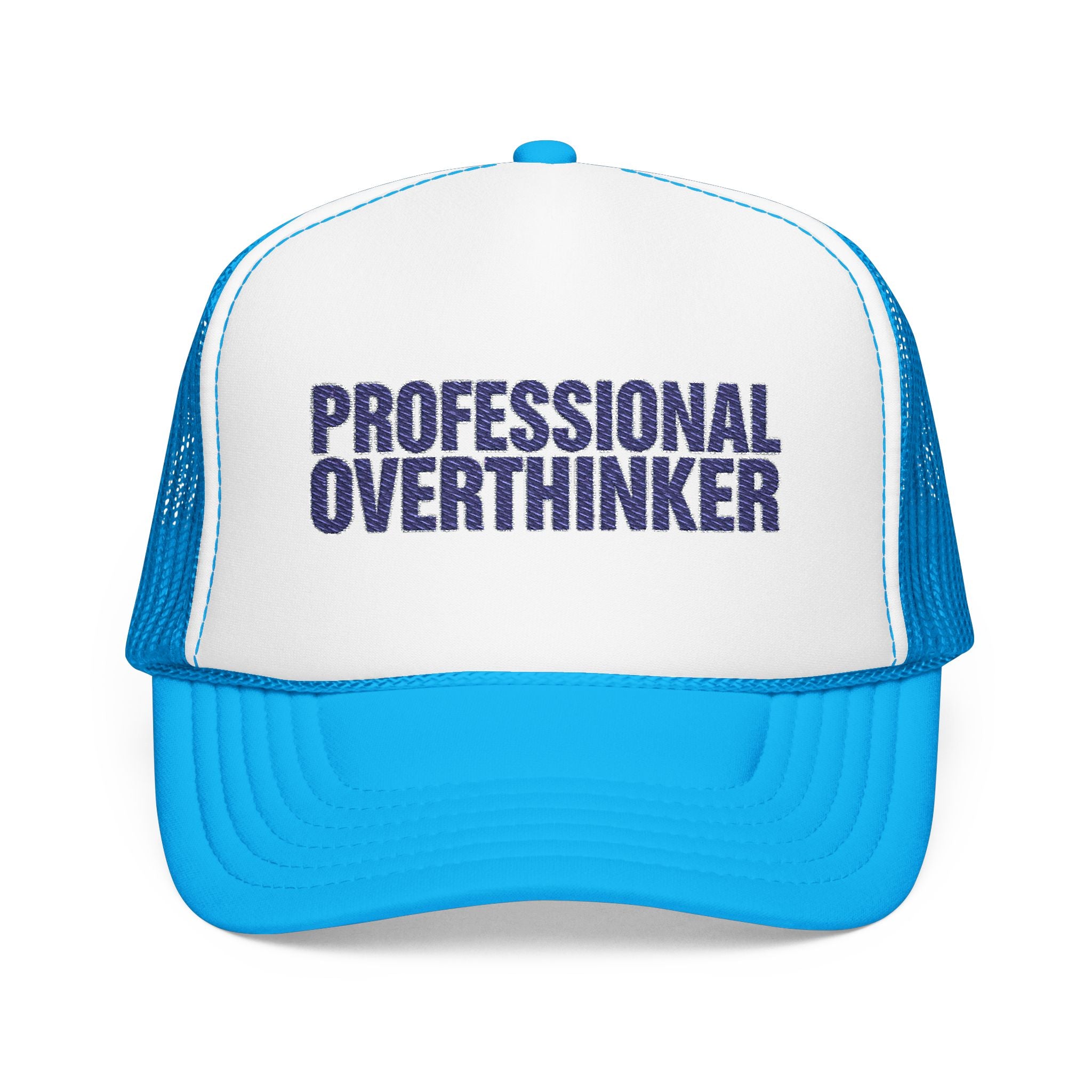 Professional Overthinker Trucker Hat — Funny Foam Mesh Cap | Noorve | Hats