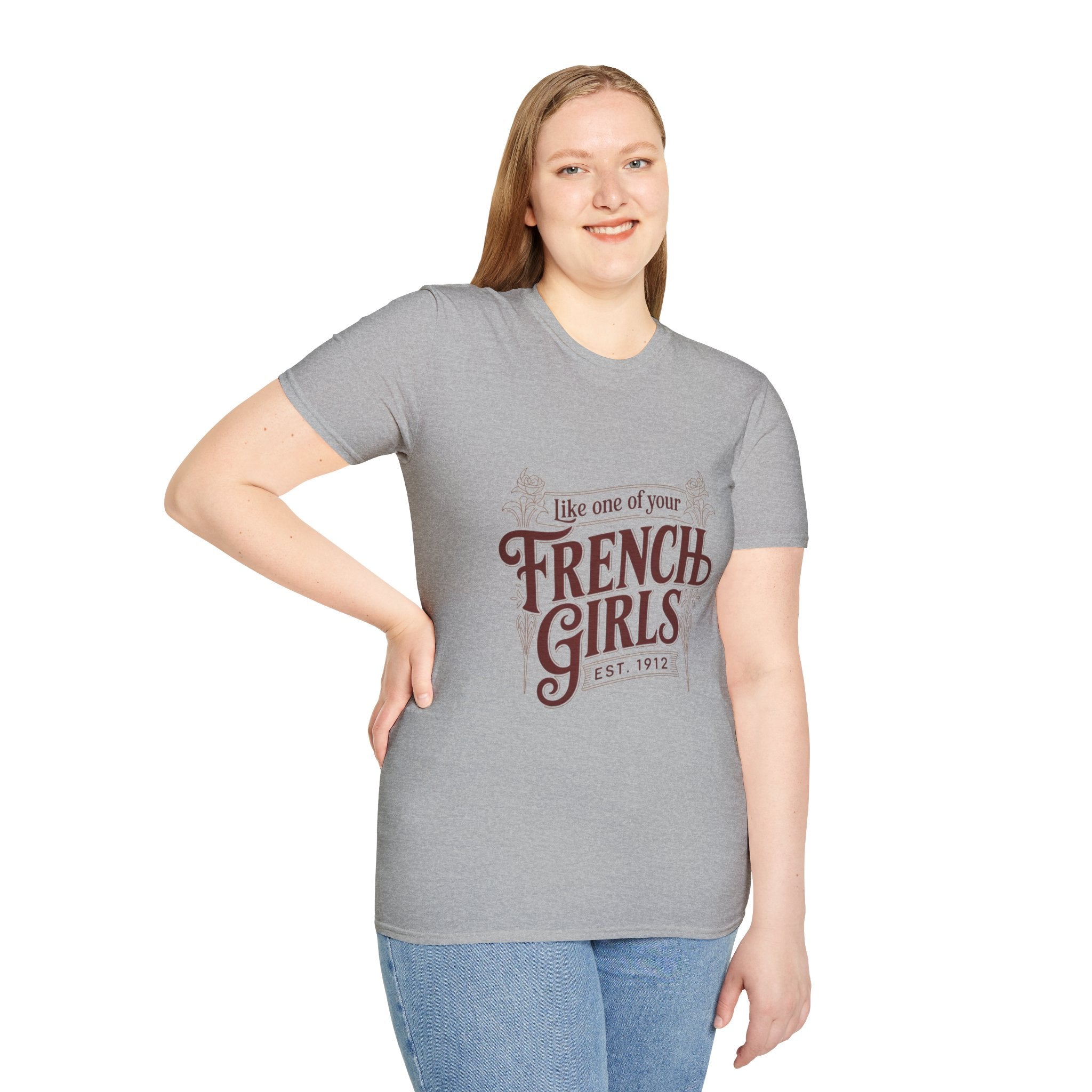 French Girls T-Shirt — "Like One of Your French Girls" Vintage Script Tee
