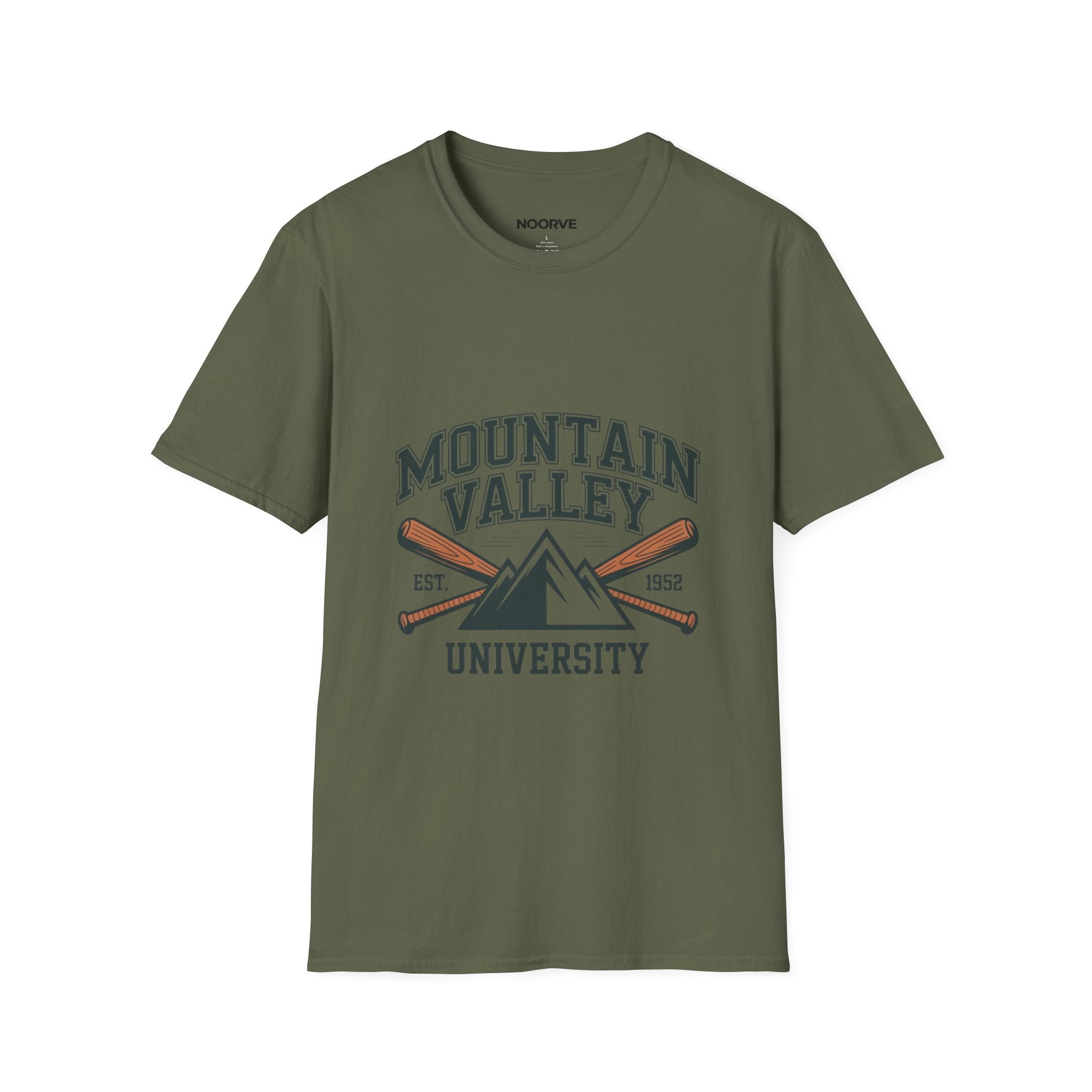 Mountain Valley University T‑Shirt — Vintage Collegiate Outdoor Tee