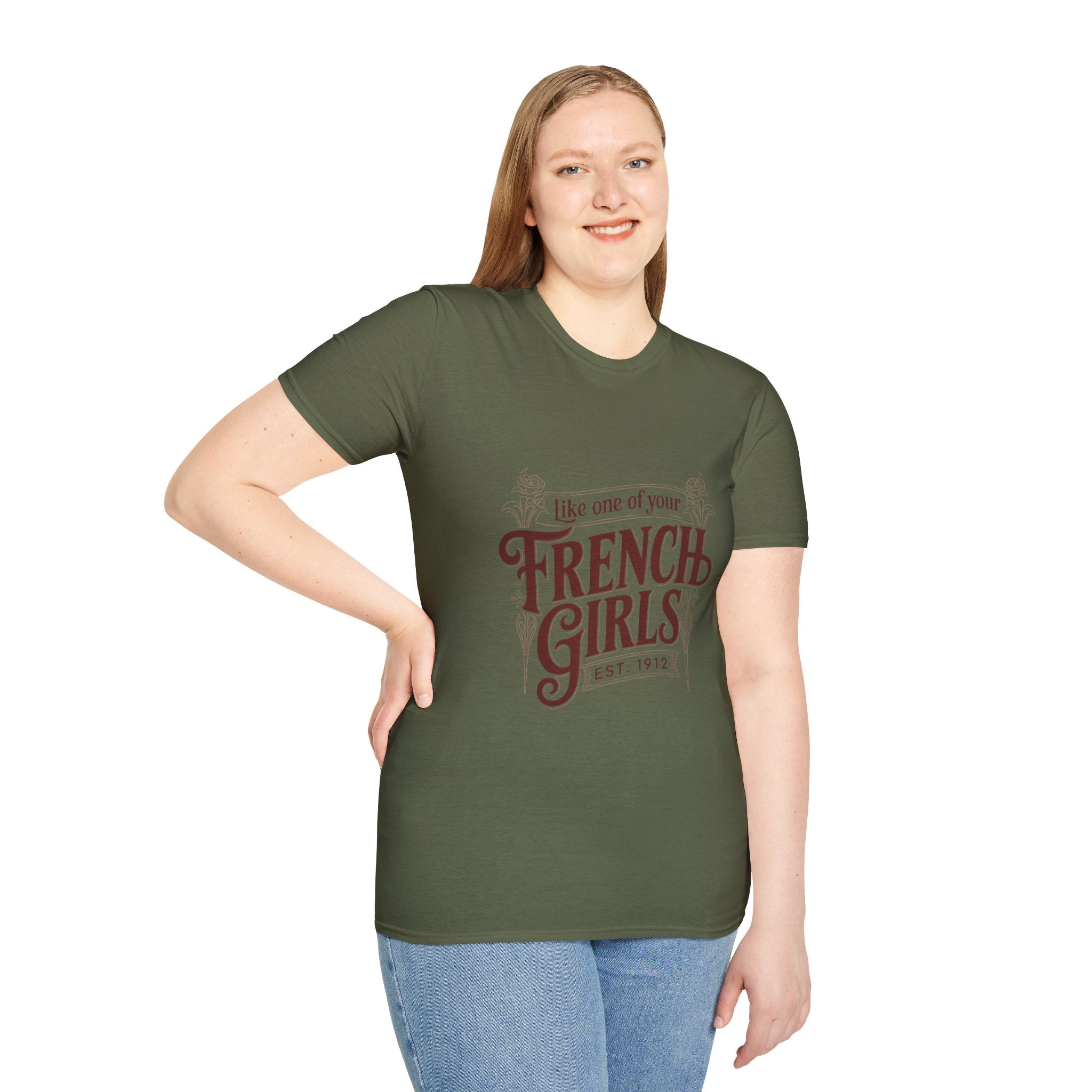French Girls T-Shirt — "Like One of Your French Girls" Vintage Script Tee