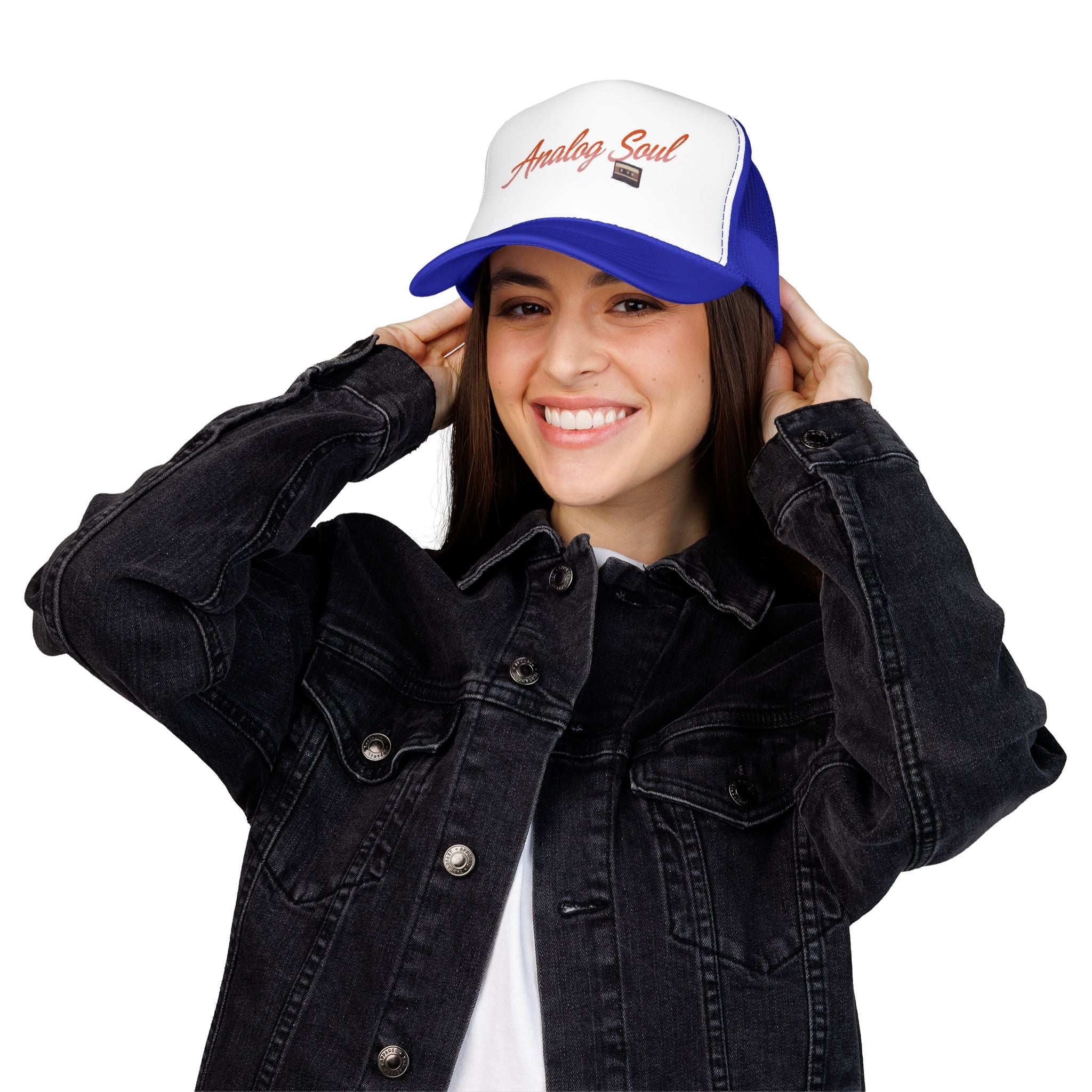 Analog Soul Trucker Hat — Retro Cassette Foam Trucker Cap
