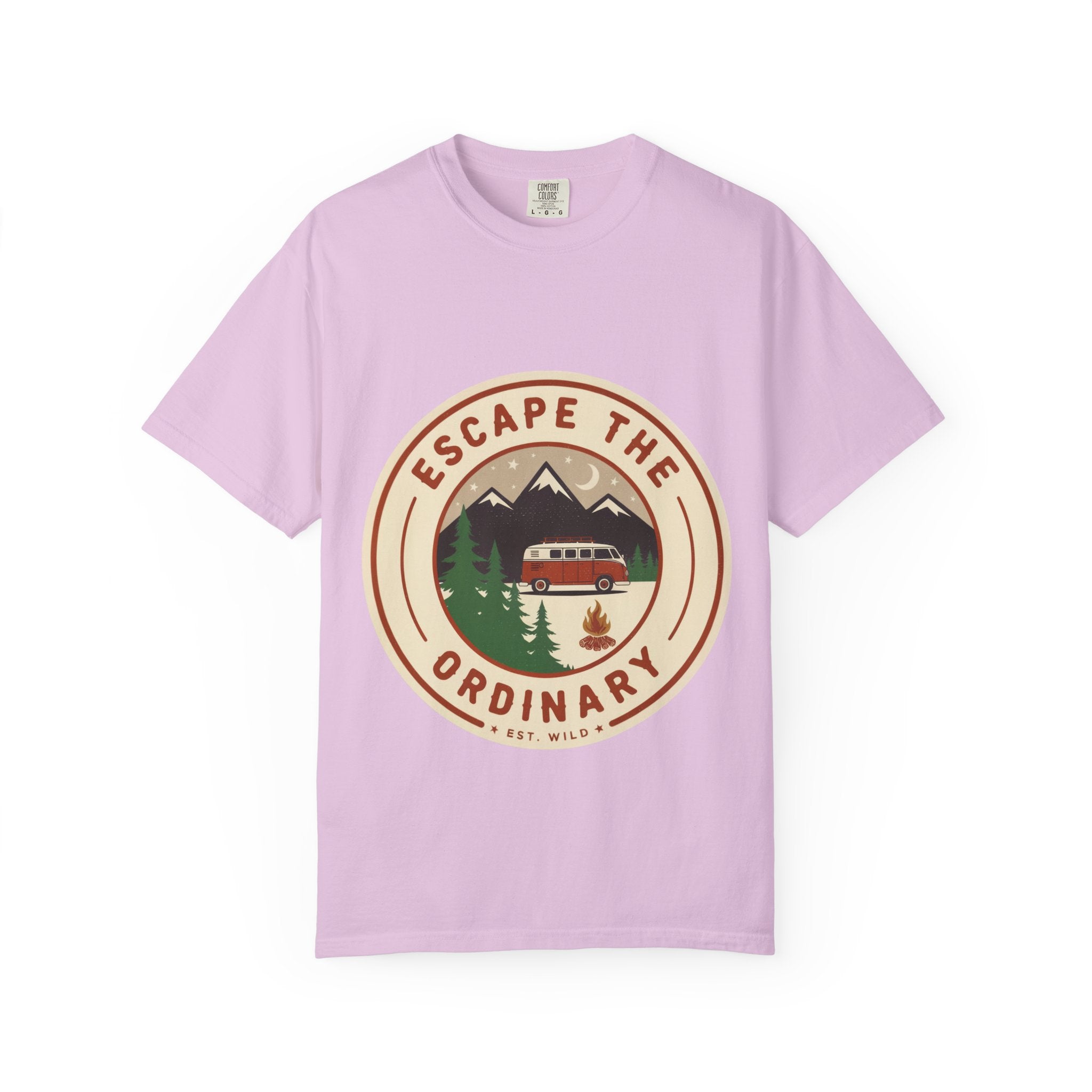 Escape the Ordinary T-Shirt — Vintage Camper Adventure Graphic Tee | Noorve | T-Shirt