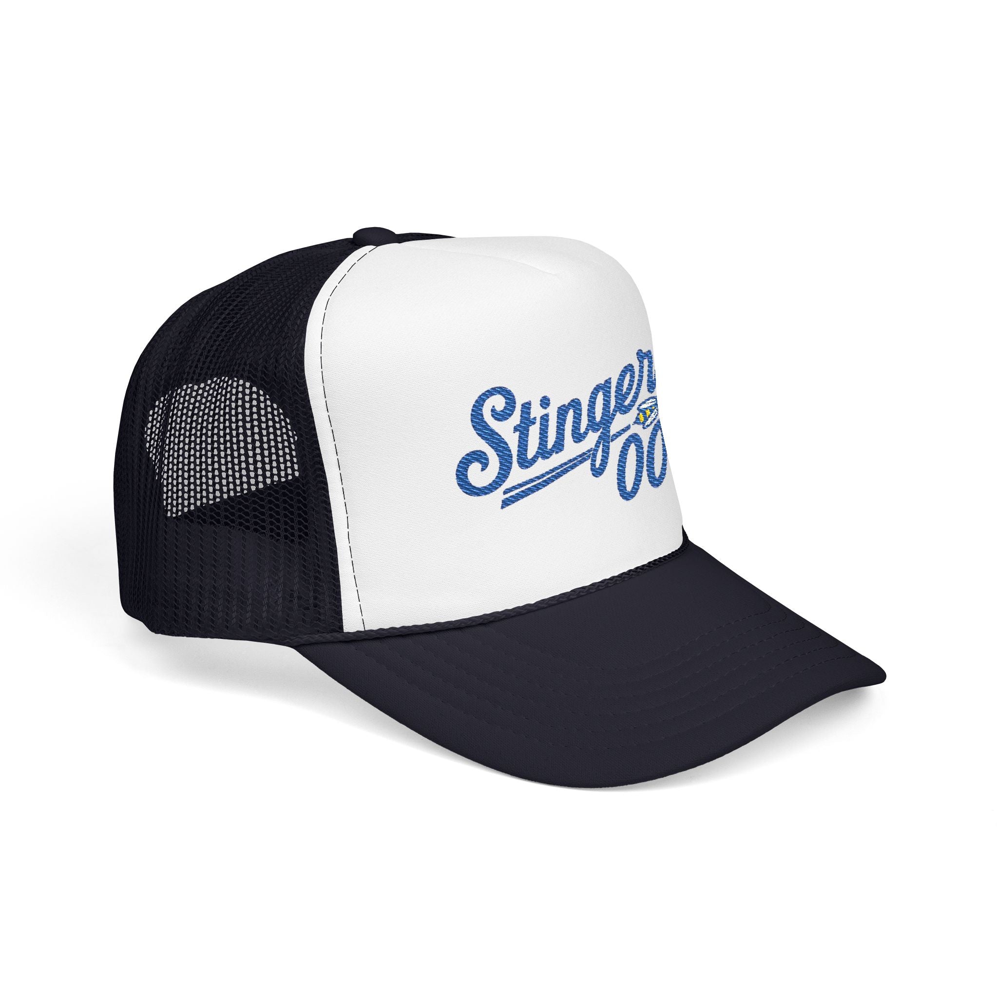 Stingers '00 Trucker Hat — Vintage Script Foam Mesh Cap
