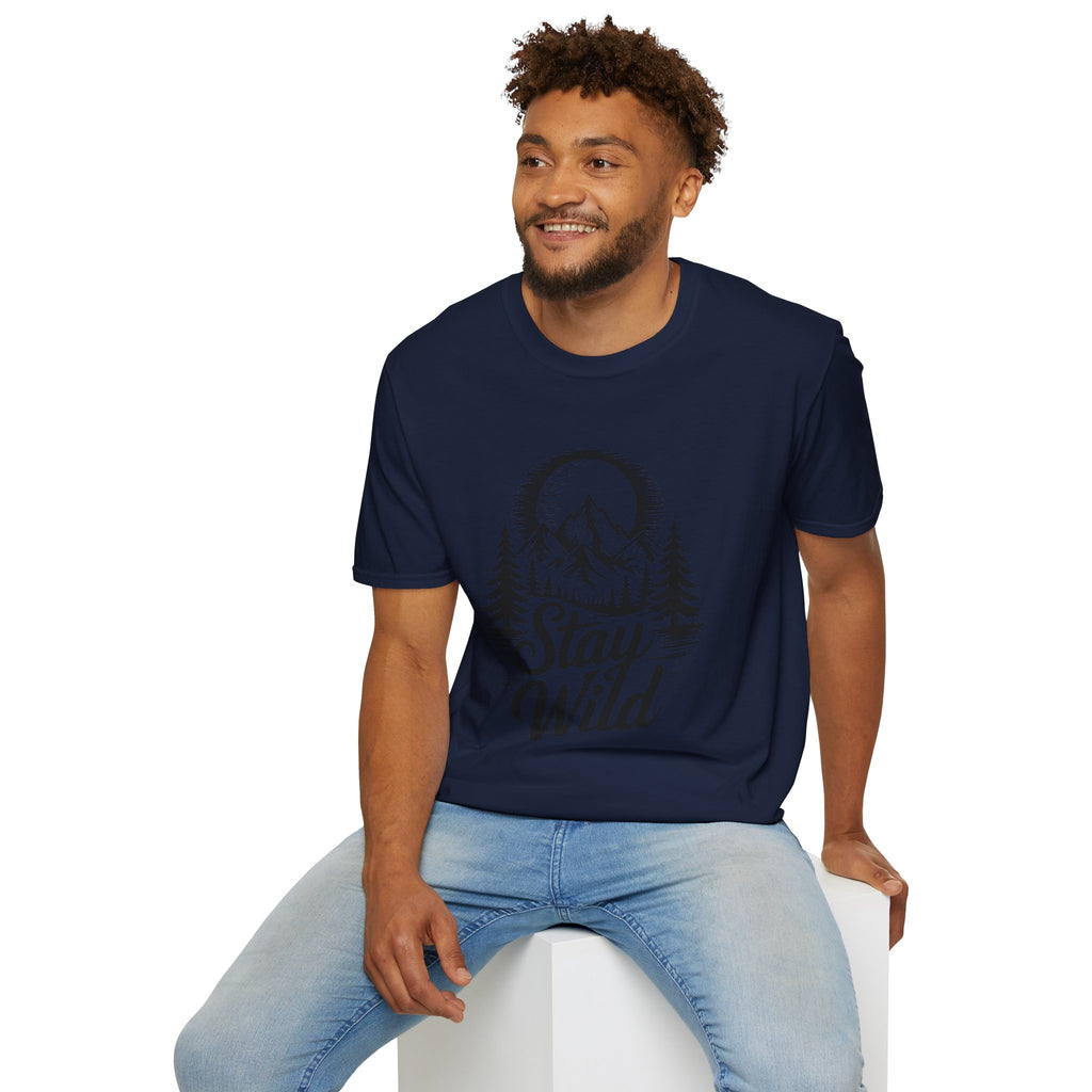 Stay Wild Mountain T-Shirt — Adventure Graphic Tee | Noorve | T-Shirt