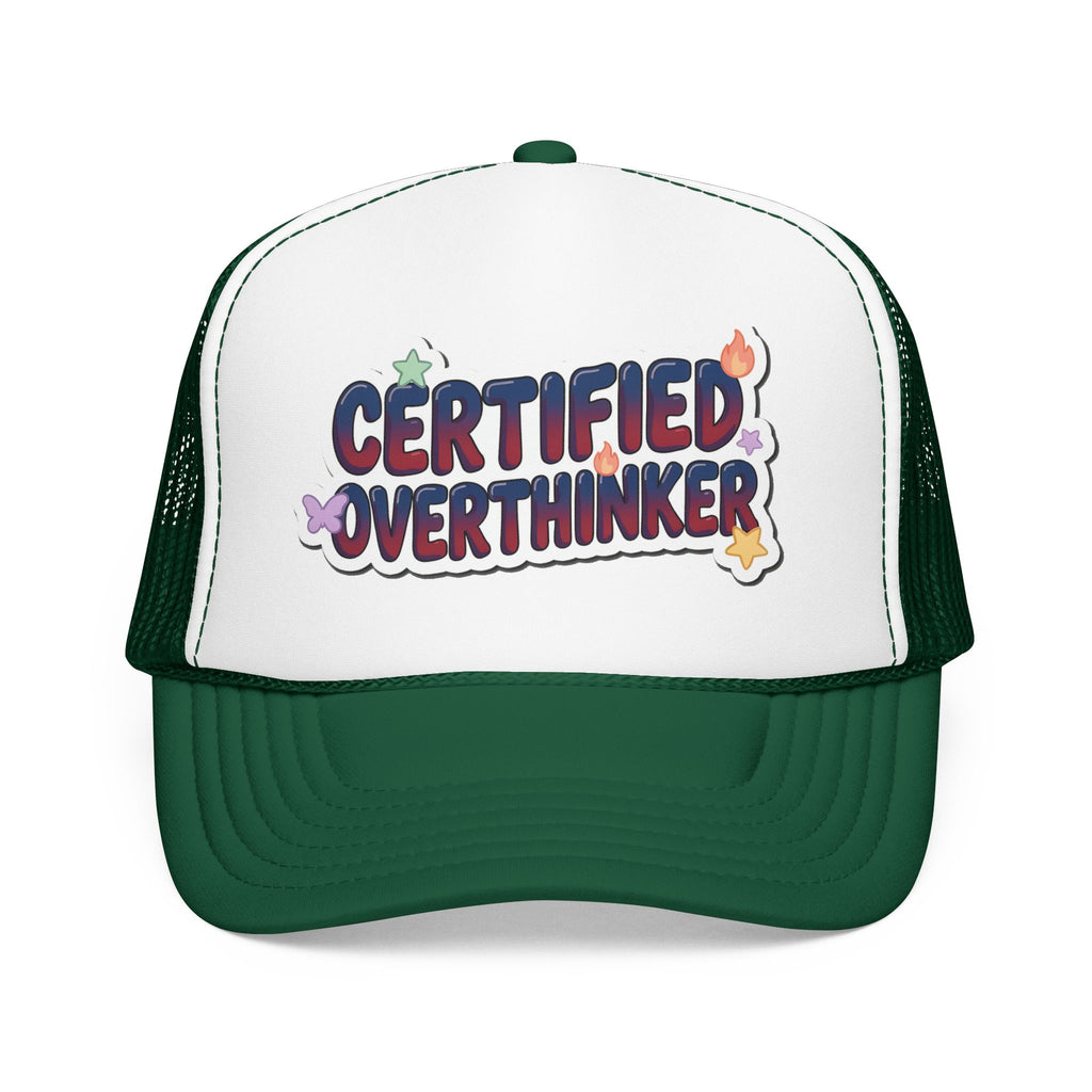 Trucker Hat — Certified Overthinker Foam Patch Cap | Noorve | Hats