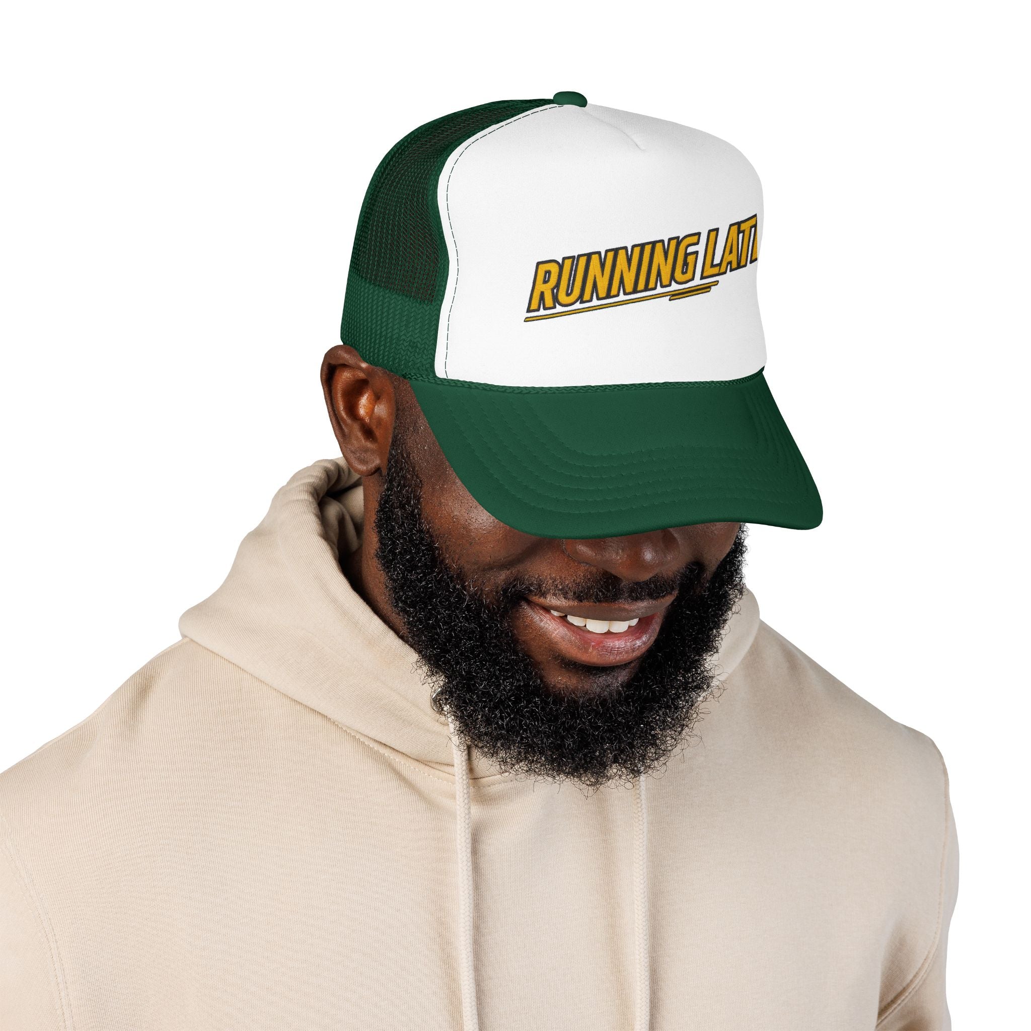Running Late Trucker Hat — Vintage Mesh Edition