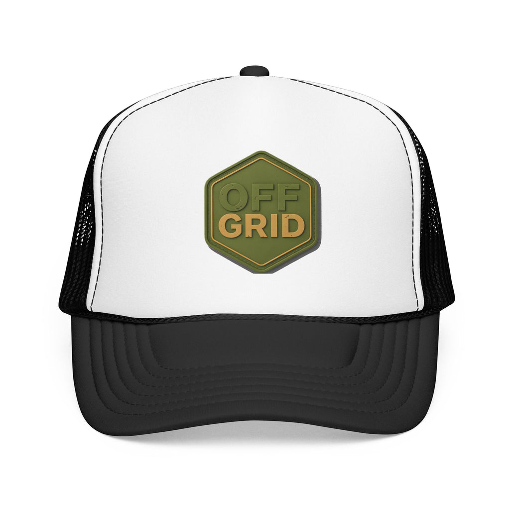 Off Grid Patch Trucker Hat — Military Green Adventure Cap | Noorve | Hats