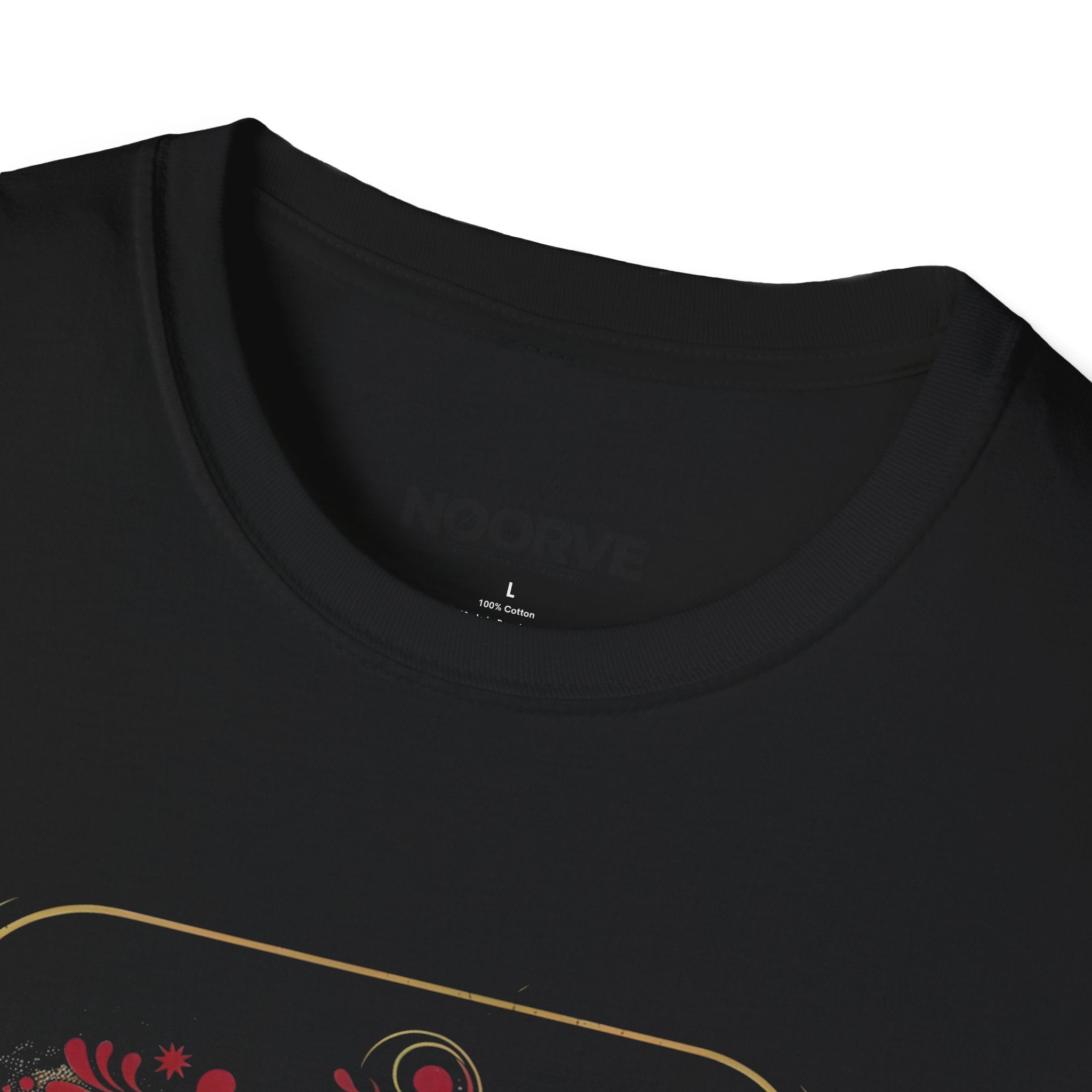 Arabic Calligraphy T-Shirt — 'Himmat' Lion Floral Graphic Tee