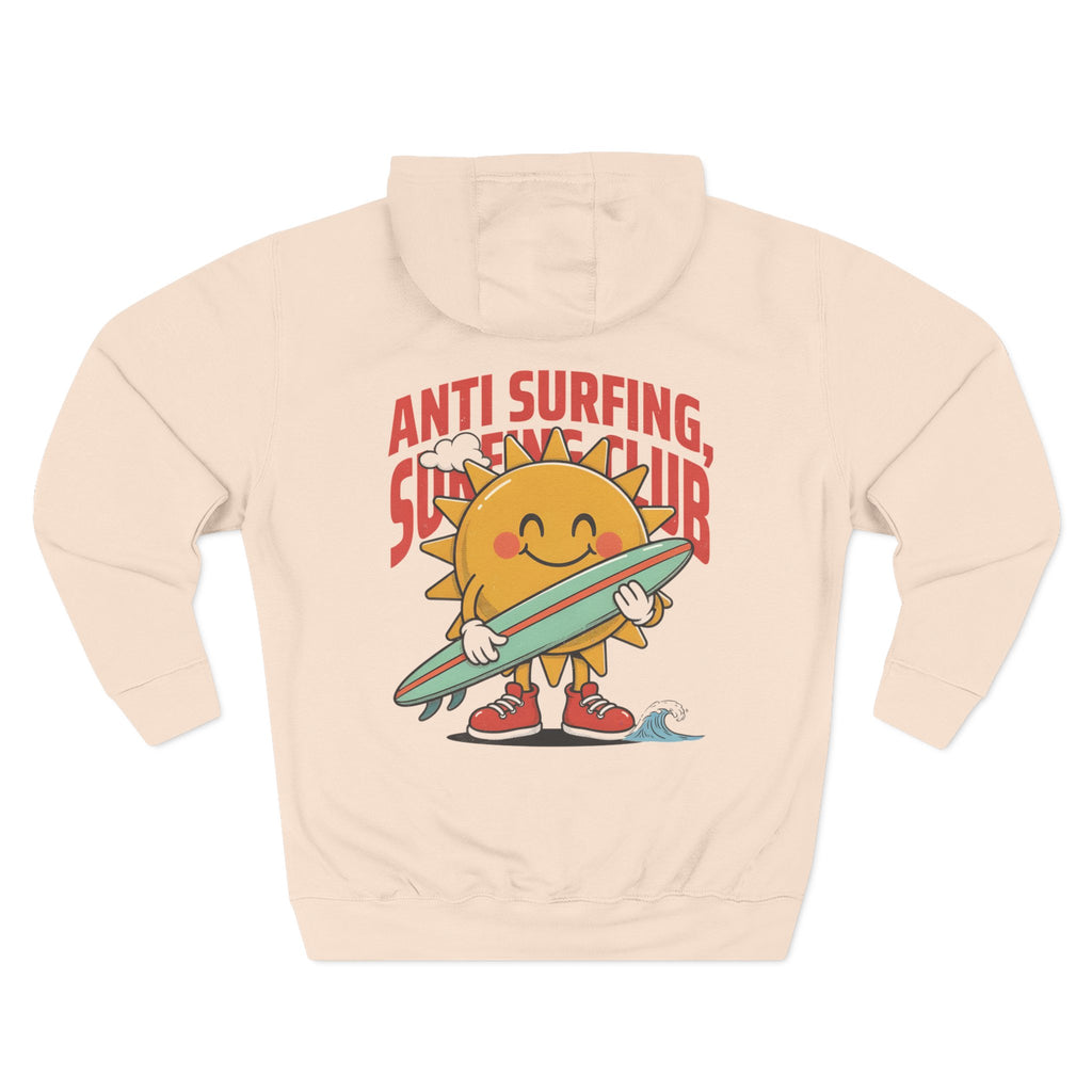 Hoodie — 'Certified Overthinker' & 'Anti Surfing Sun Club' Graphic Pullover